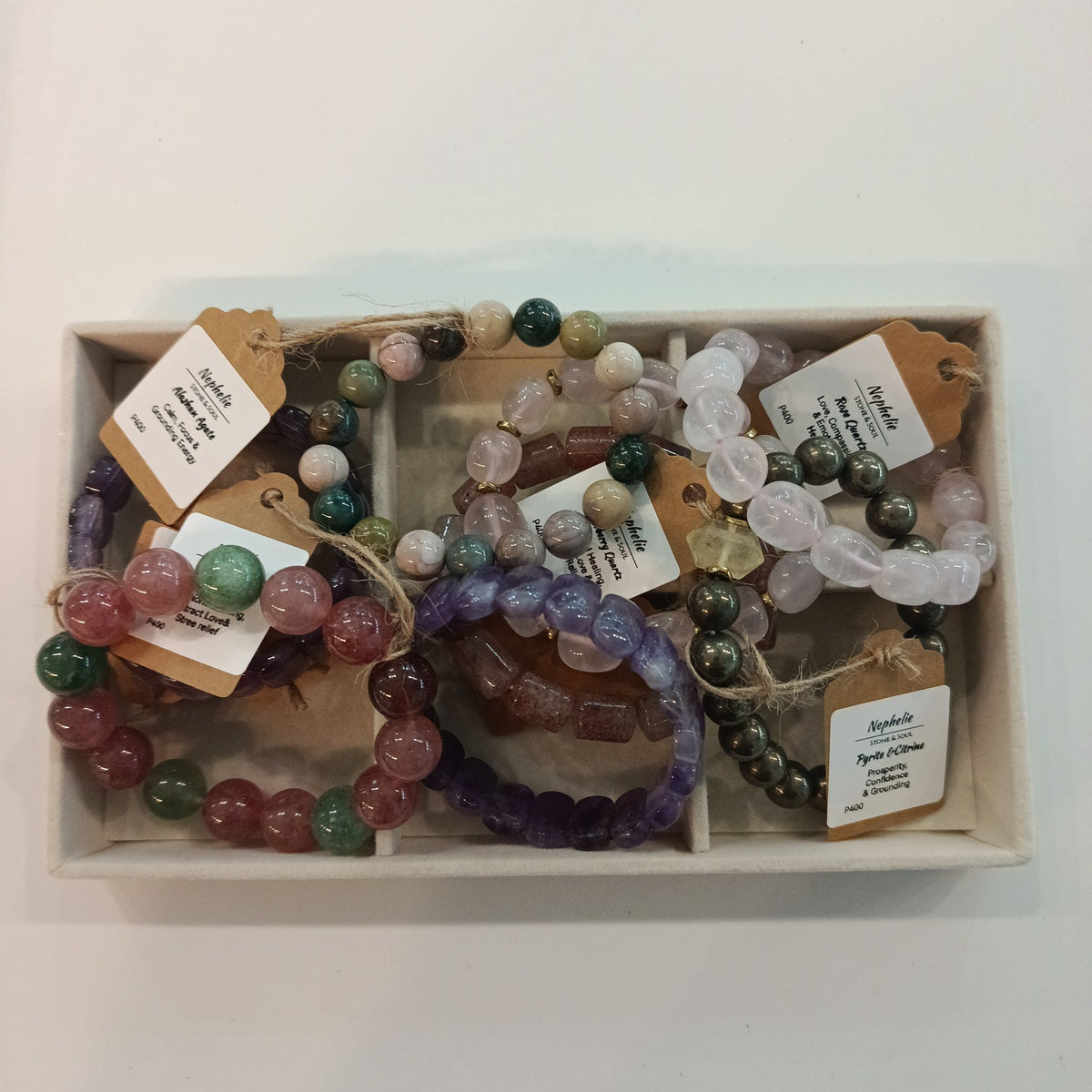 Nephelie Stone & Soul Stone & Soul Bracelets Strawberry Quartz Bracelet - view 2