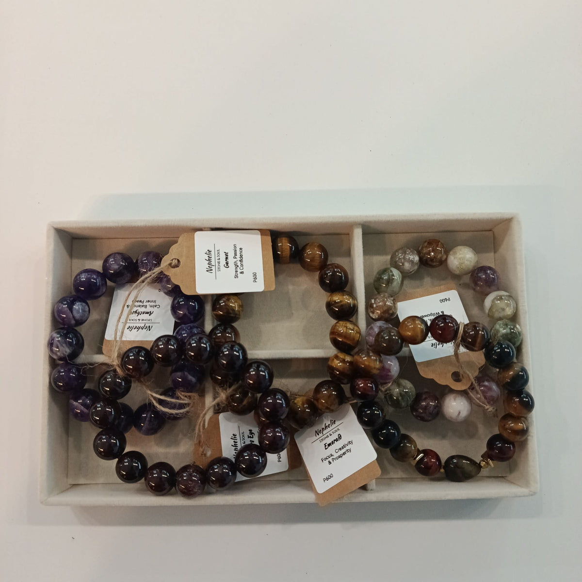 Nephelie Stone & Soul Stone & Soul Emerald Bead Bracelet - view 2
