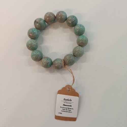 Nephelie Stone & Soul Stone & Soul Amazonite Bead Bracelet