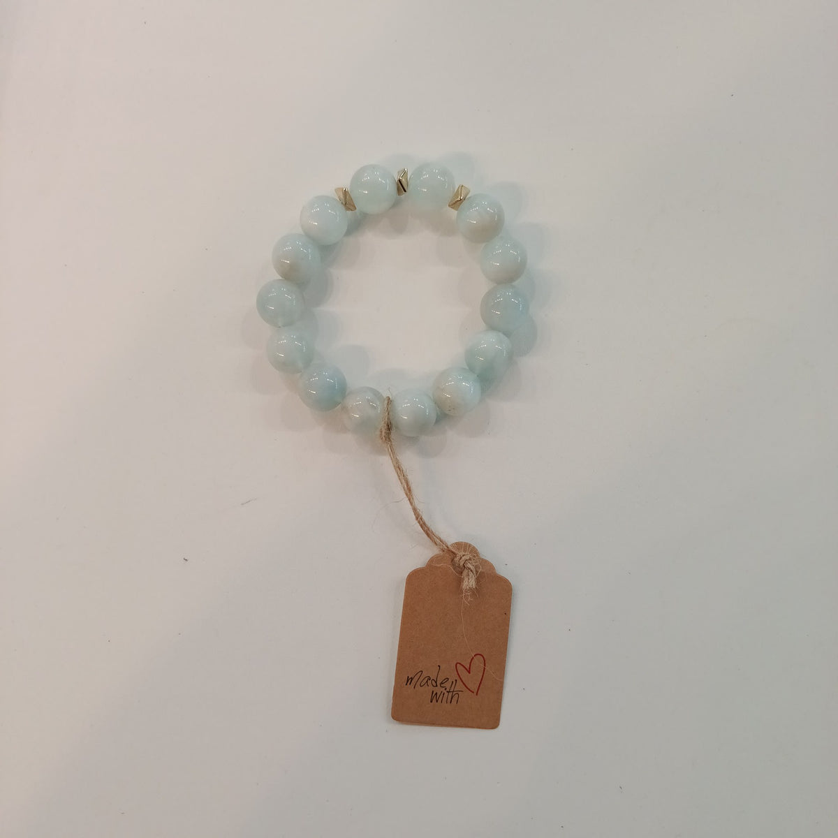 Nephelie Stone & Soul Stone & Soul Aquamarine Beaded Bracelet - view 2