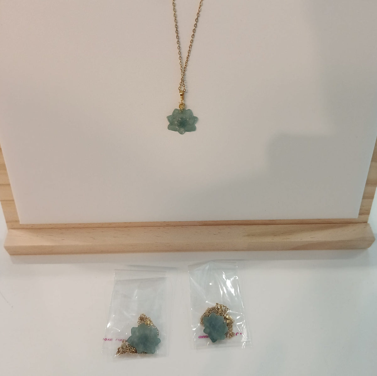 Jade Jewelry Lotus Flower Jade Pendant Necklace - view 2