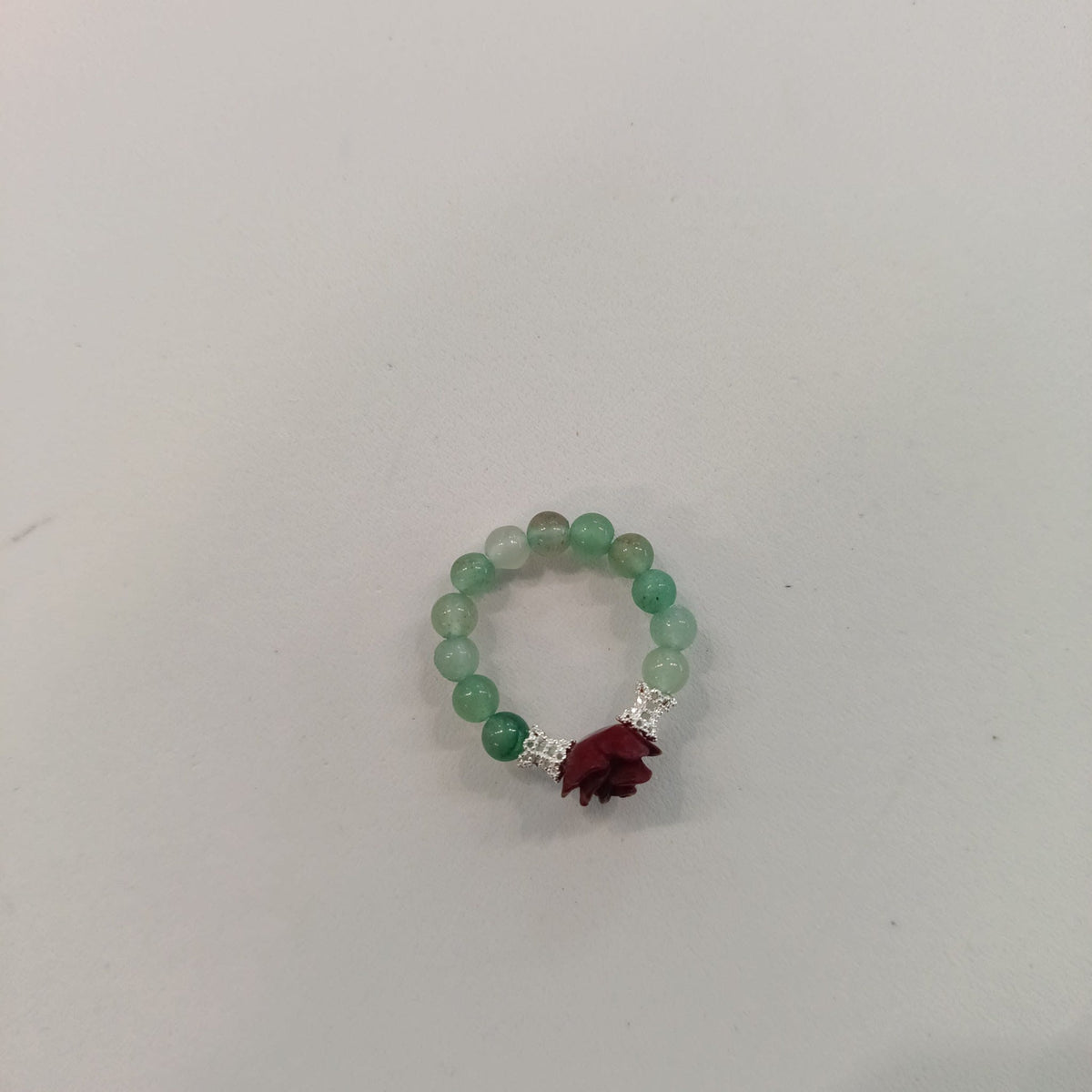 Nephelie Stone & Soul Bead Ring Rose