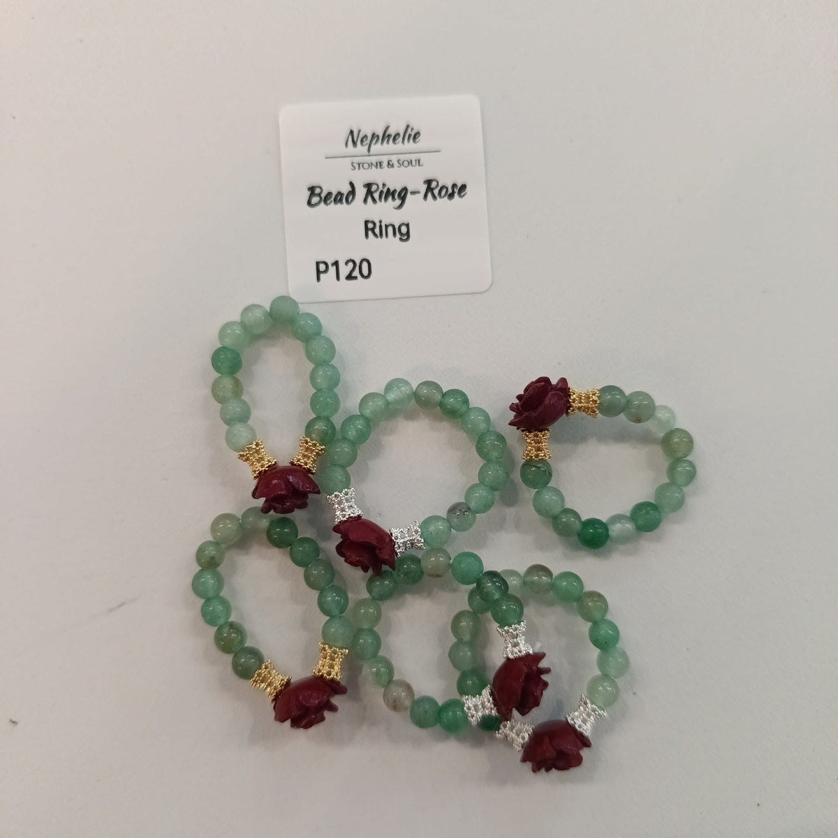 Nephelie Stone & Soul Bead Ring Rose - view 2