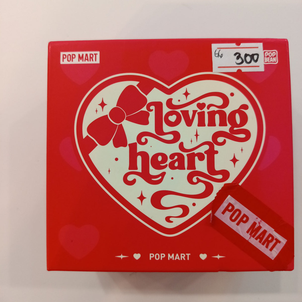 2023 Pop Mart Pop Bean Loving Heart Clear Box