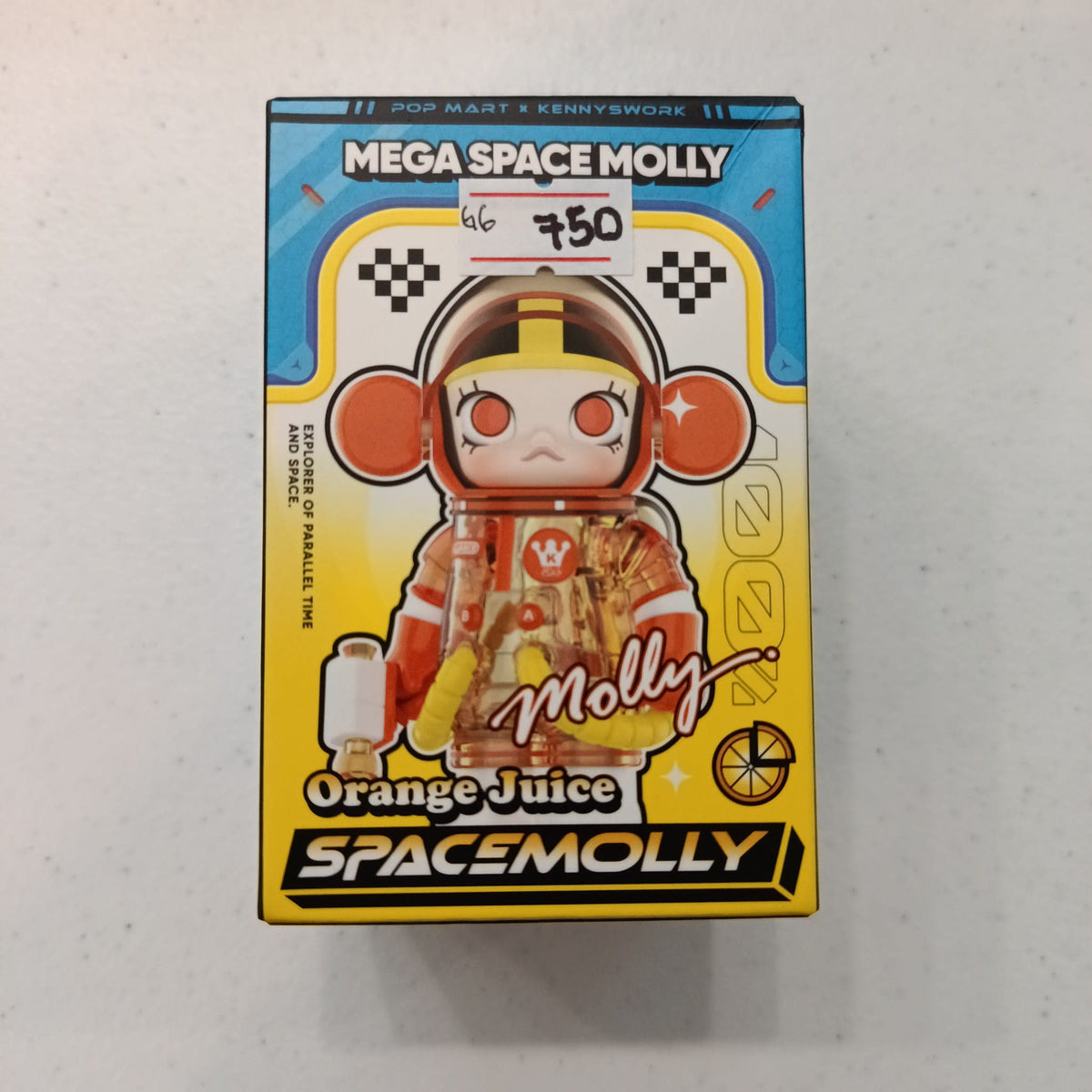 2025 Pop Mart Mega Space Molly 100% Series 4 Space Molly - Orange Juice