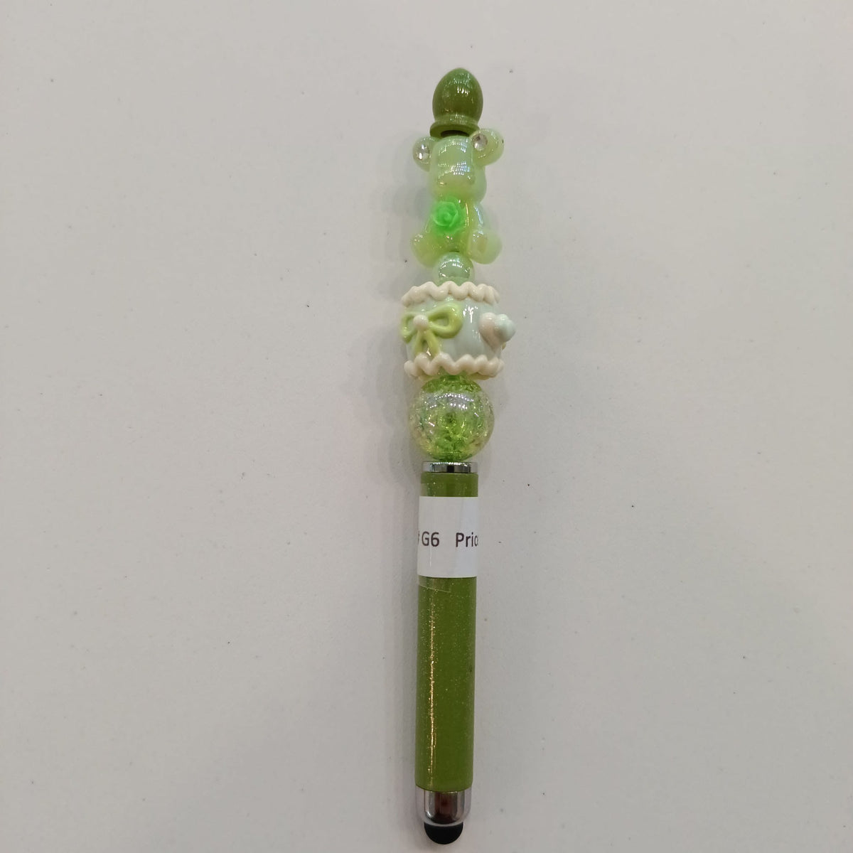Beaded Pen G6 Green Beaded Stylus Pen