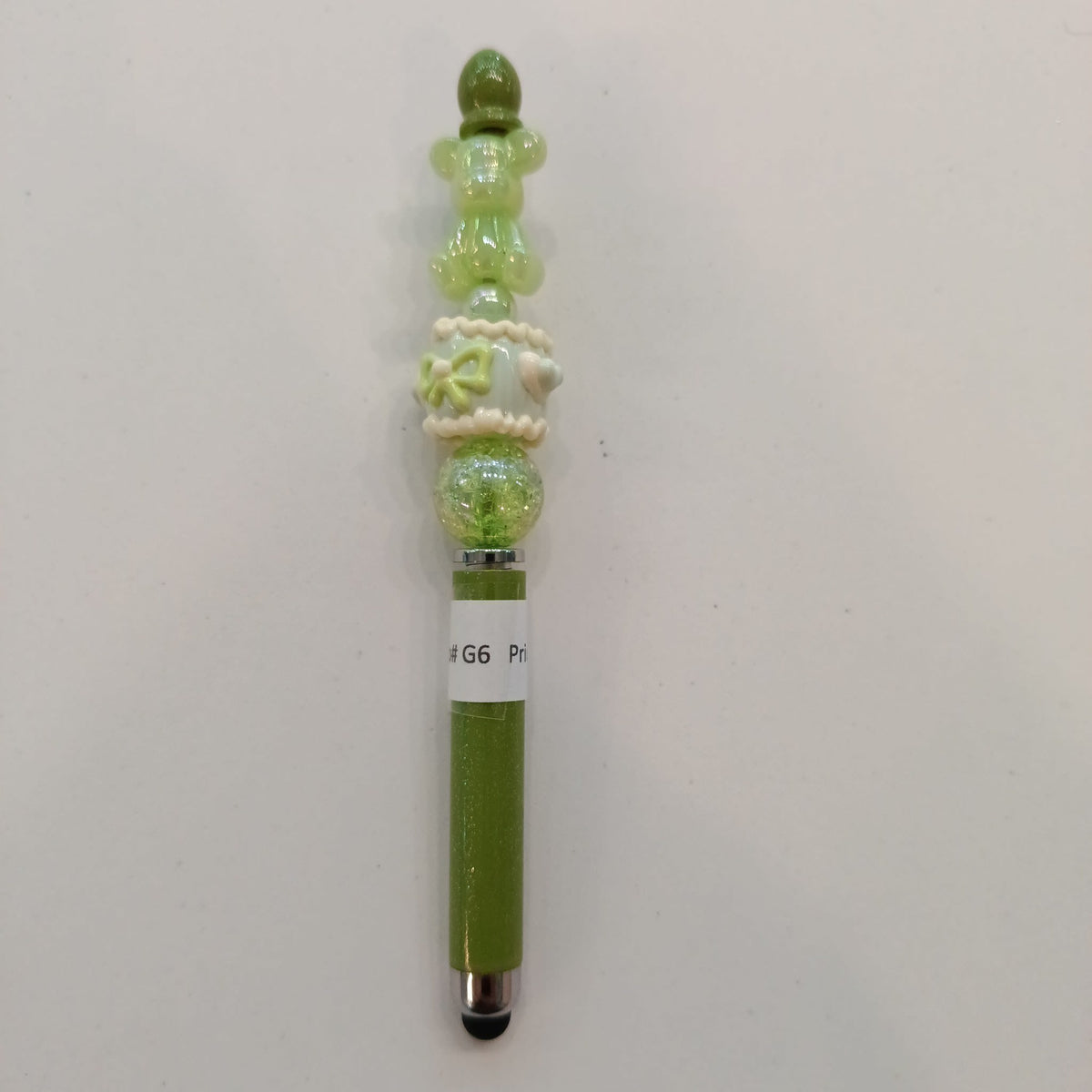 Beaded Pen G6 Green Beaded Stylus Pen - view 2
