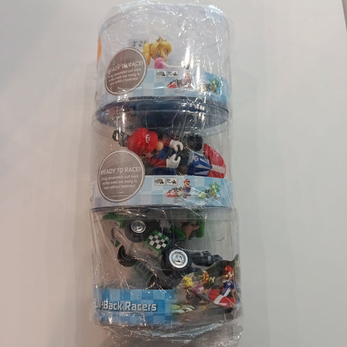 Mario Kart Pull-Back Racers Pull-Back Racers Mario, Princess Peach, Yoshi, Bowser (3-Pack