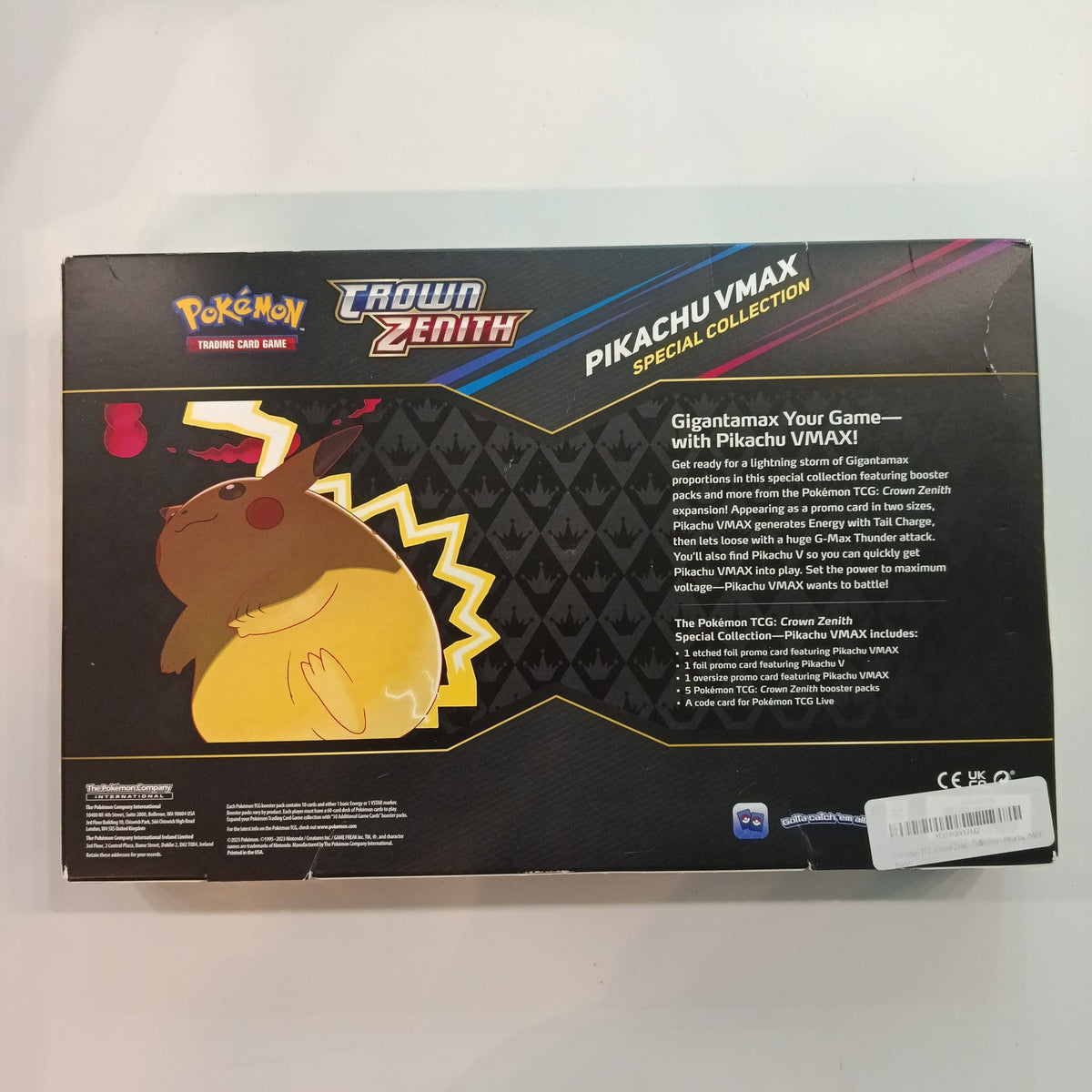 2023 Pokemon Crown Zenith Pikachu VMAX Special Collection - view 2