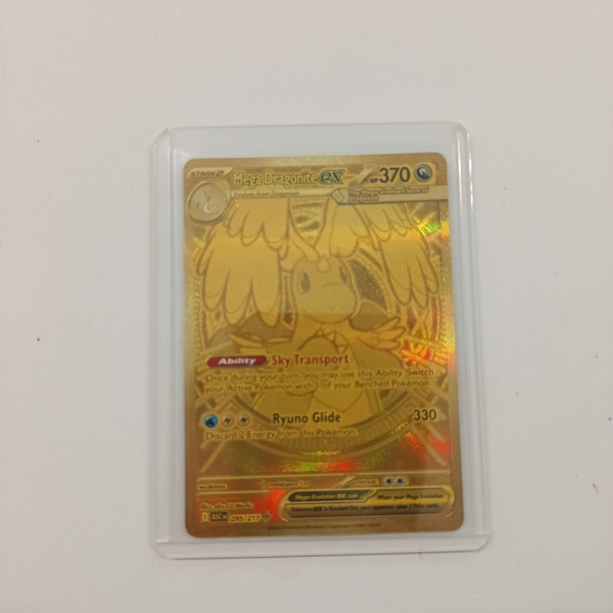 2025 Pokemon Company Prismatic Evolutions Special Illustration Rare Mega Dragonite ex Gold