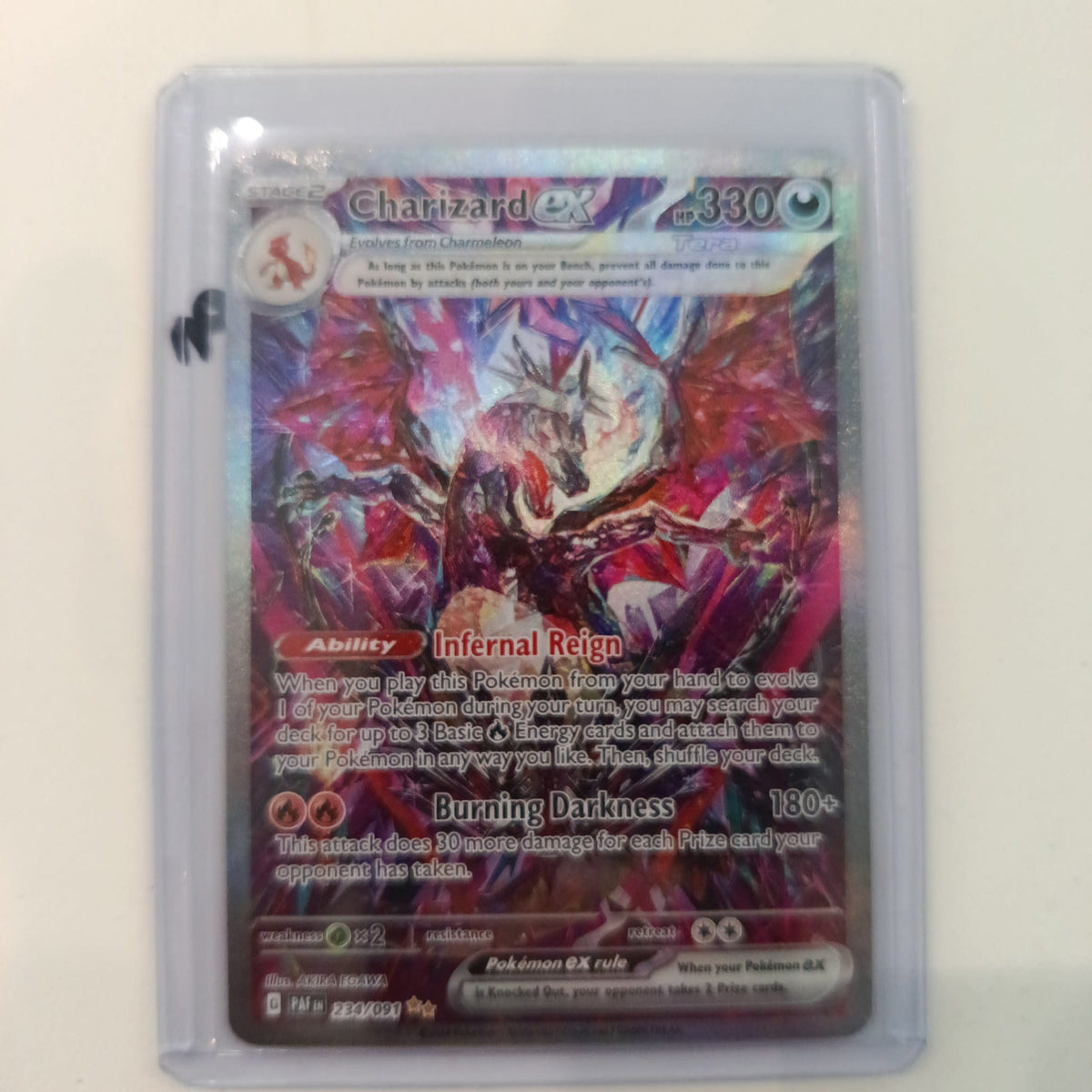 2024 Pokemon Company Paldean Fates Tera Charizard ex Special Illustration Rare #234/091