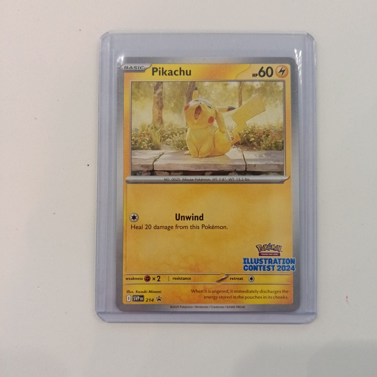 2025 Pokemon Company Scarlet & Violet Black Star Promos Illustration Contest 2024 Pikachu