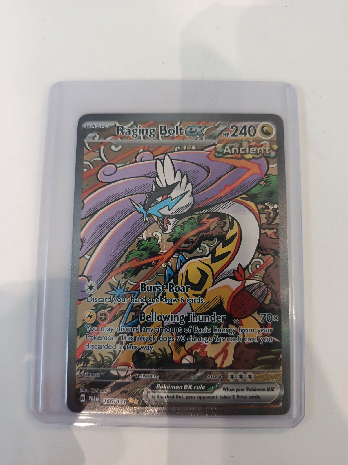 Pokemon Raging Bolt ex Prismatic Evolutions (PRE) #166/131 2025 (English) 166/131
