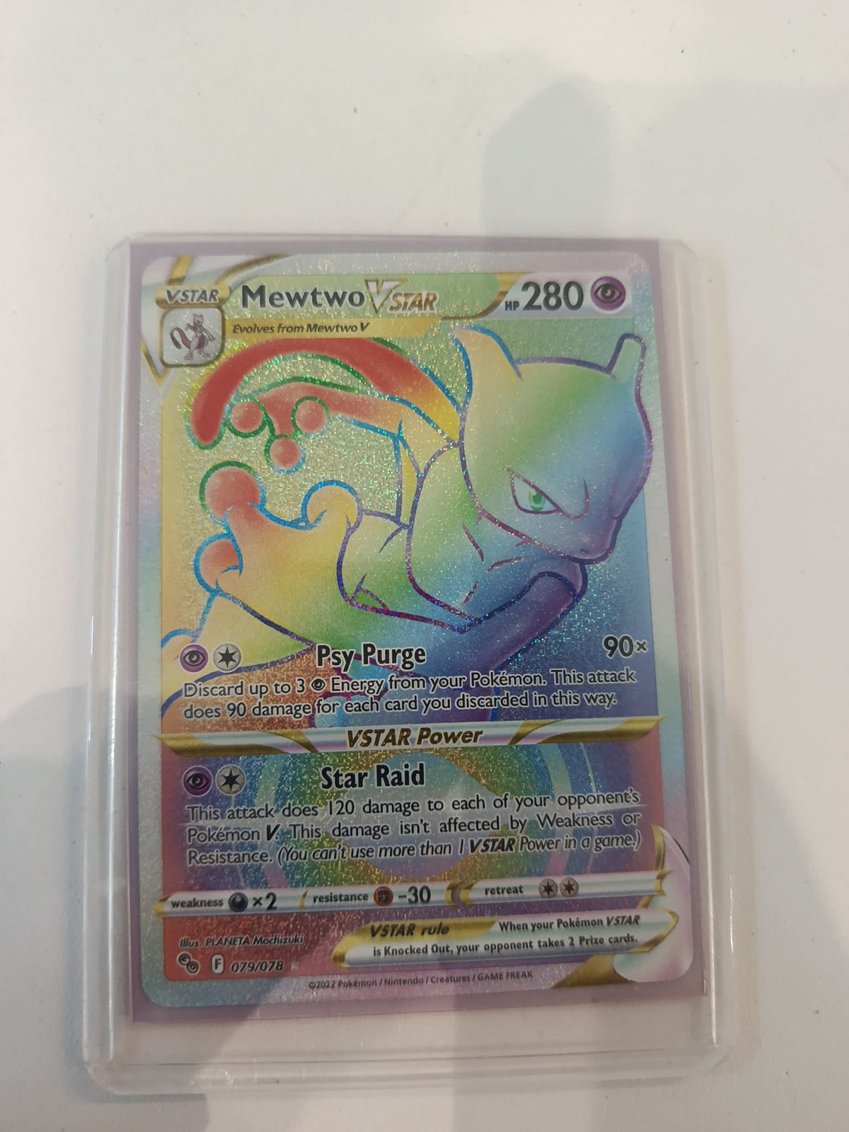 Pokemon Mewtwo VSTAR GO (F) #079/078 2022 (English)