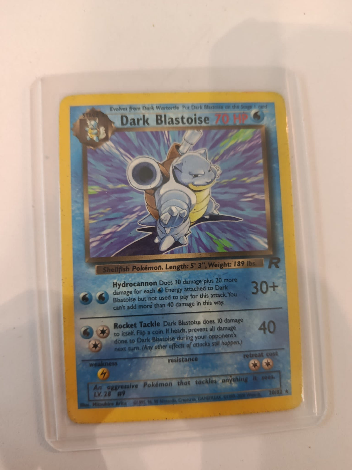 Pokemon Dark Blastoise Team Rocket #20/82 2000 (English)