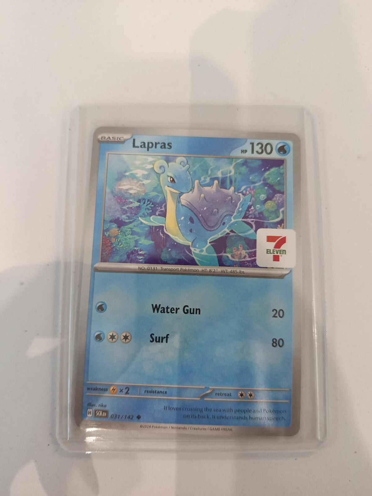 Pokemon Lapras Stellar Crown (SCR) #031/142 2024 (English)
