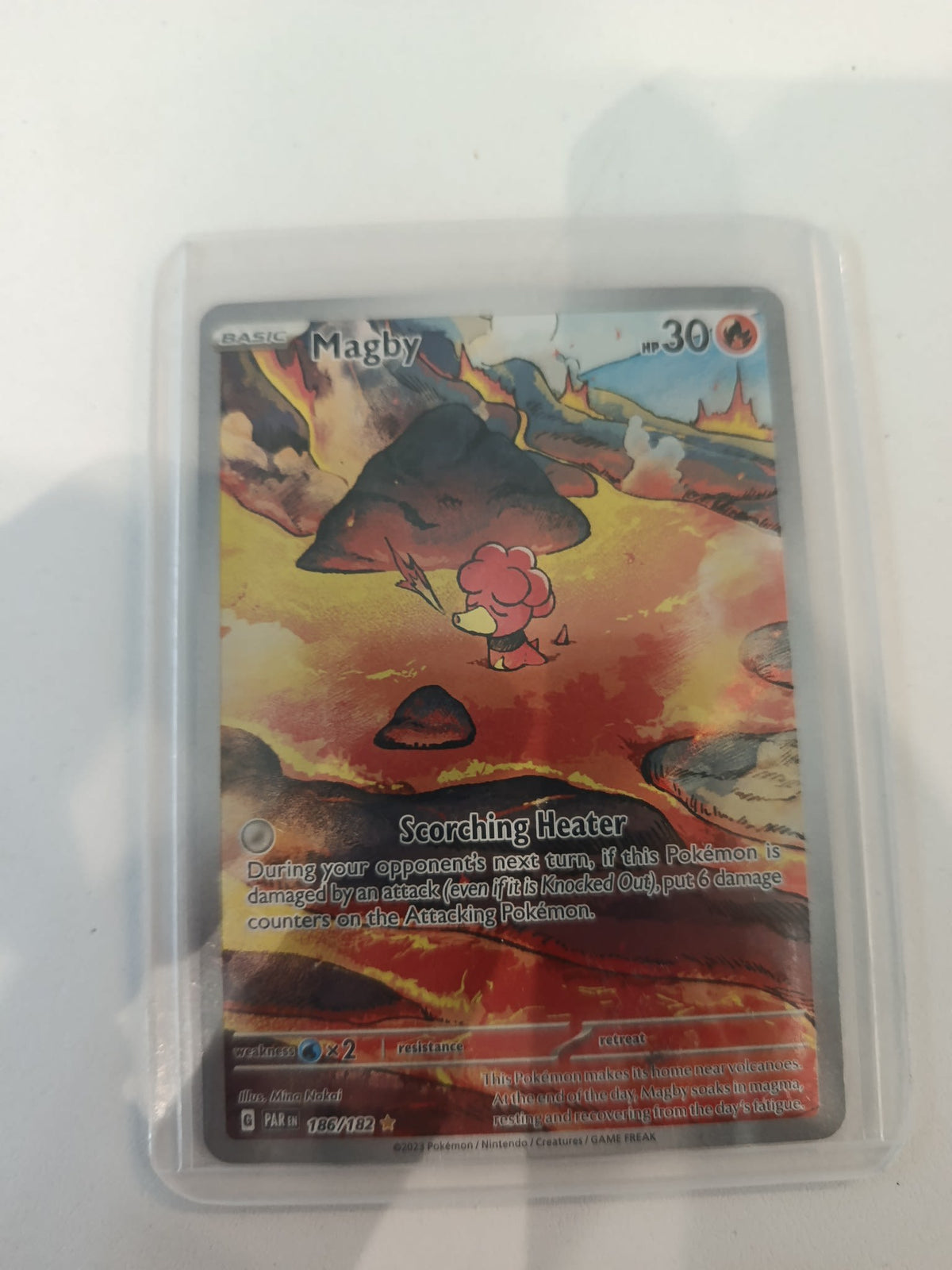 Pokemon Magby Paradox Rift (PAR) #186/182 2023 (English) 186/182