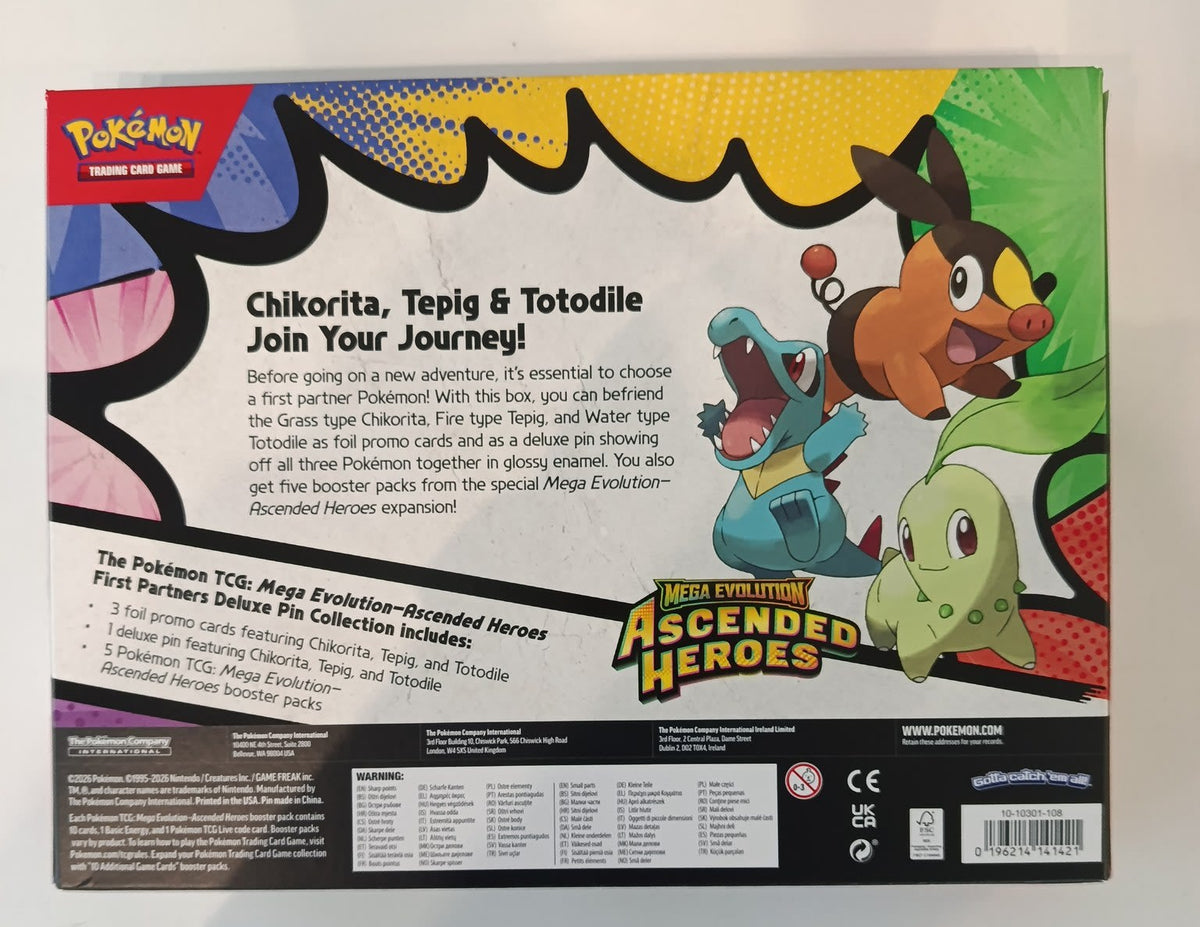 Pokemon Mega Evolution - Ascended Heroes Chikorita, Tepig & Totodile Collection Box 2025 ( - view 2