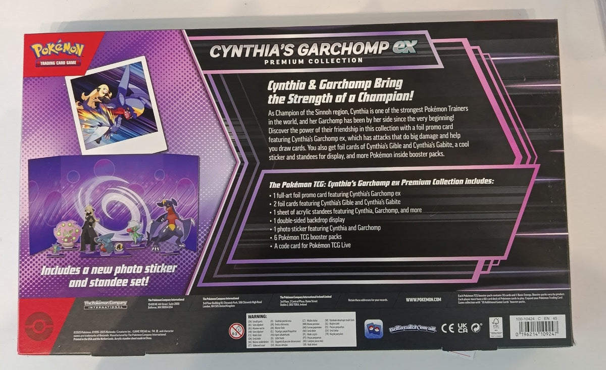 Pokemon Cynthia's Garchomp ex Premium Collection Box 2024 (English) - view 2