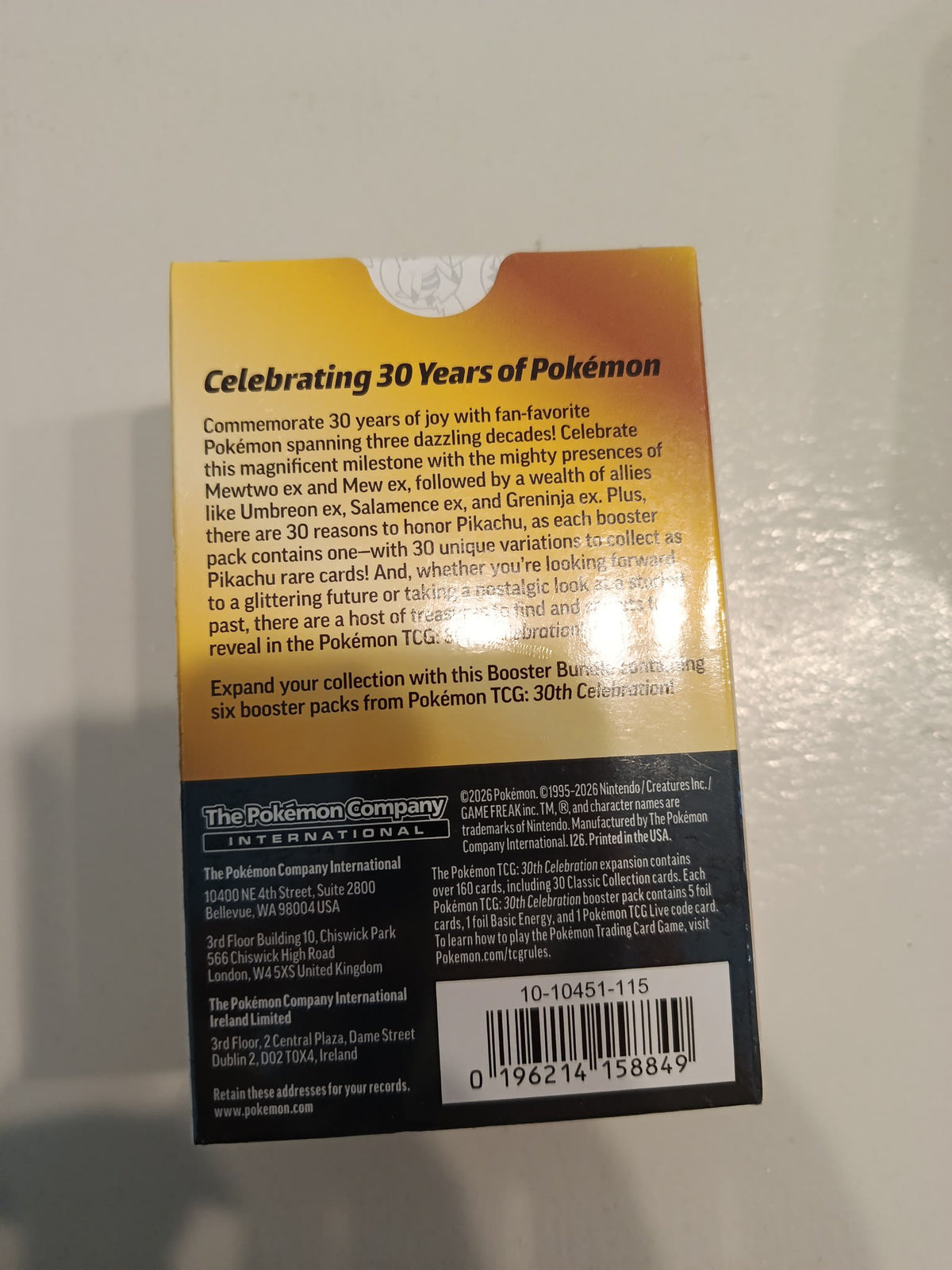 Pokemon 30th Celebration Pikachu Booster Bundle 2025 (English) - view 2