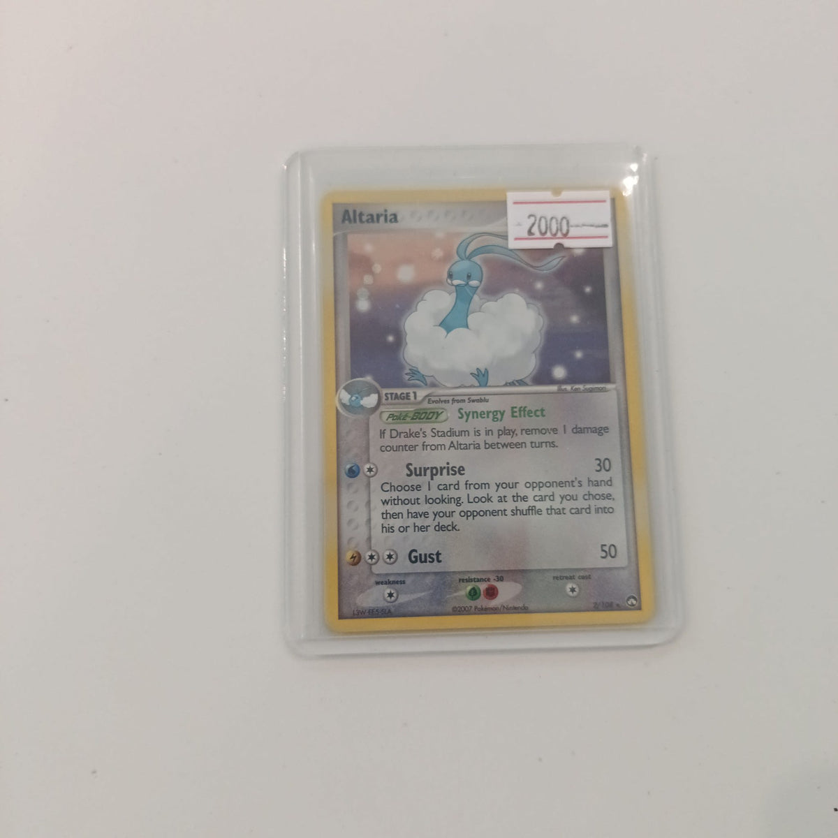 2007 Pokemon Company EX Dragon Frontiers Altaria Reverse Holo #2/108
