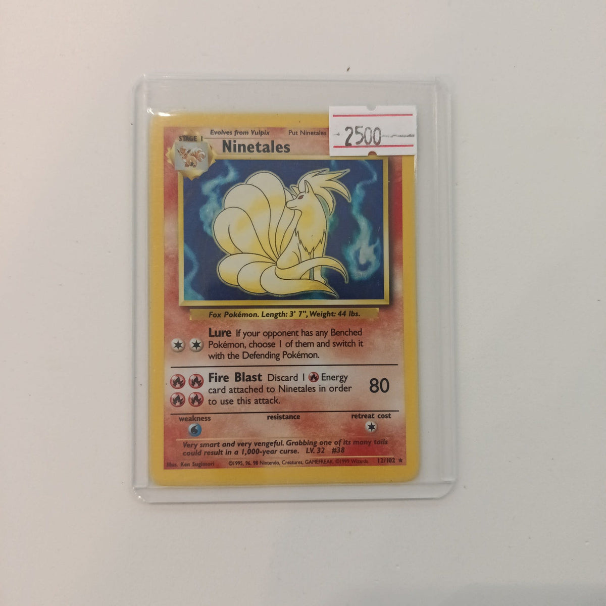 1999 Wizards of the Coast Base Set Ninetales #12/102