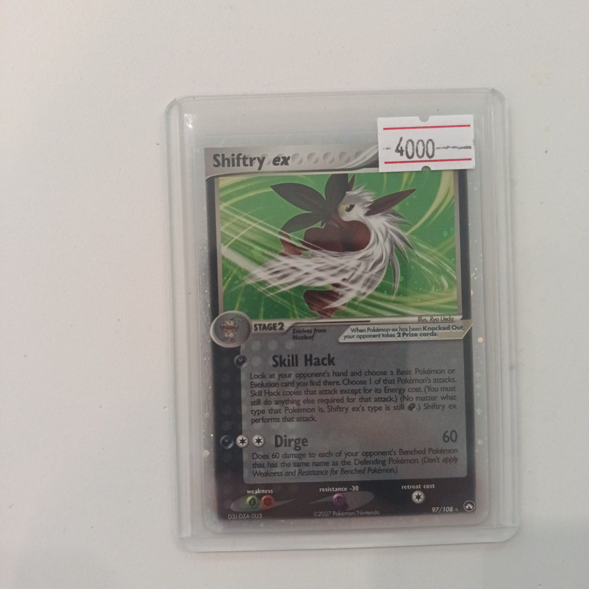 2007 Pokemon Company EX Crystal Guardians Pokemon-ex Shiftry ex #97/108