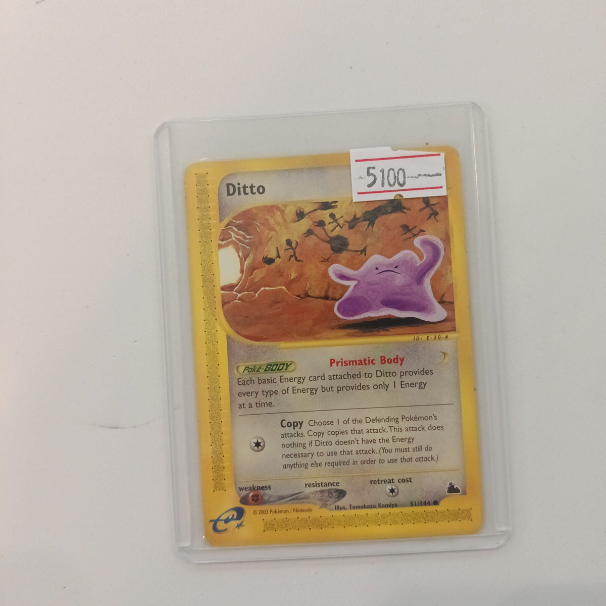 2003 Pokemon Company / Nintendo Skyridge Ditto #51/144
