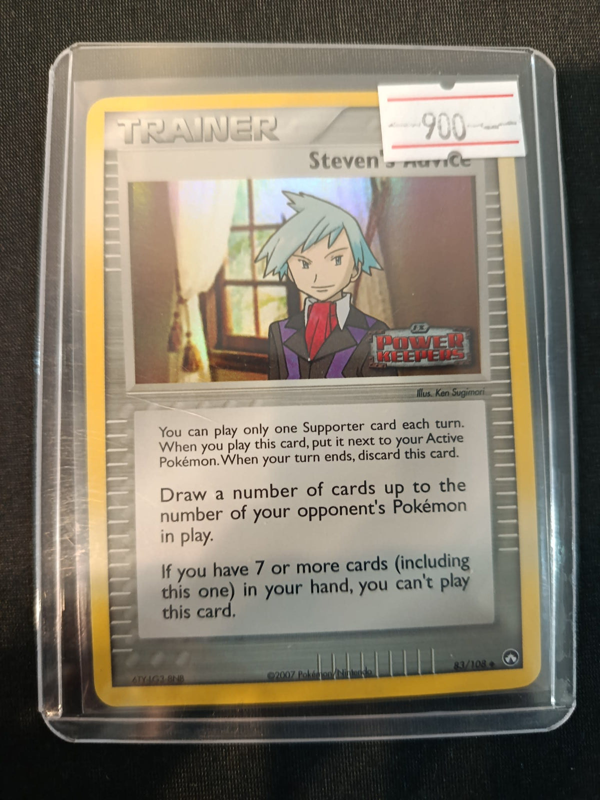 2007 Pokemon Company Power Keepers Steven Stone #83 PSA 9