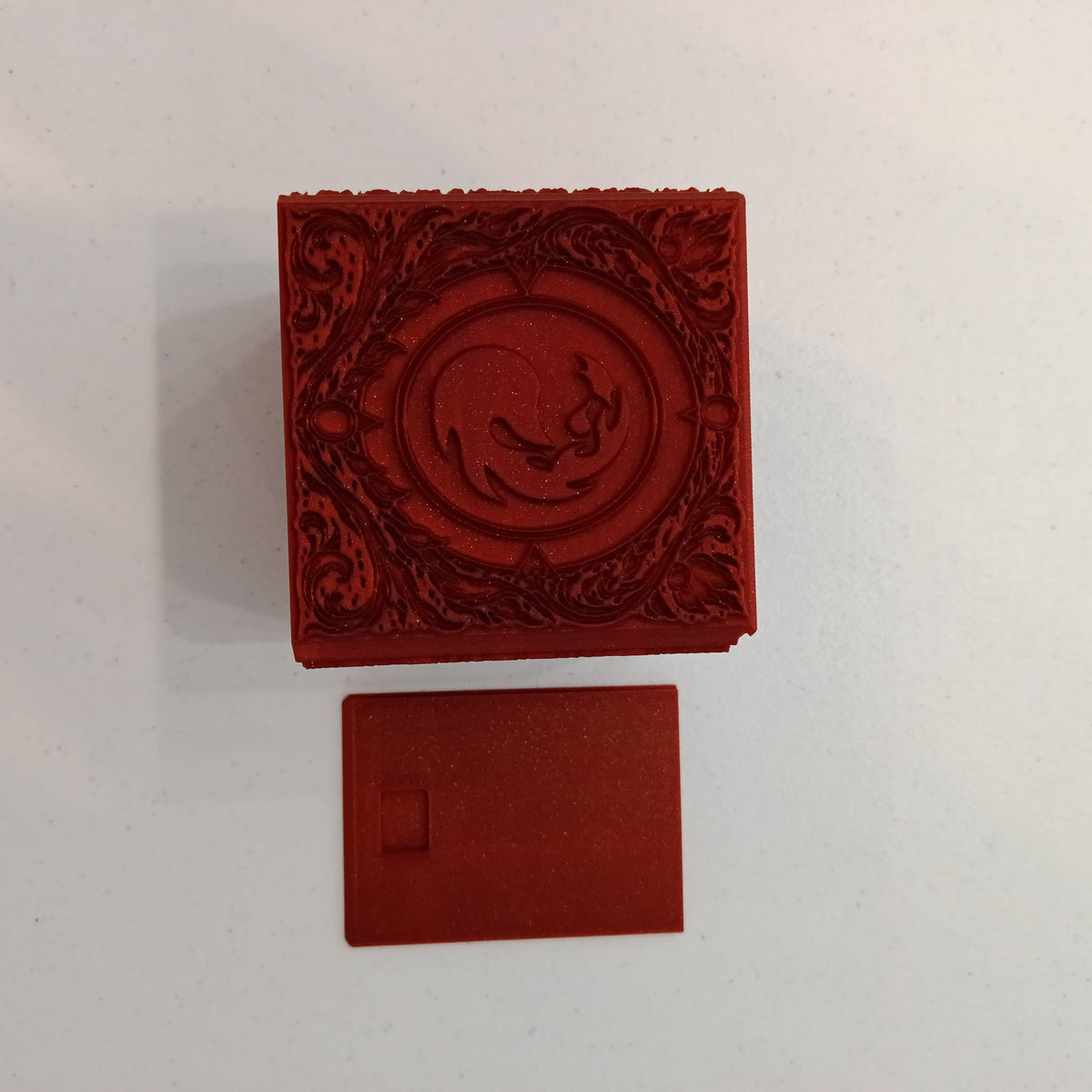 3D Printed Card Storage Dragon Motif Card Box (Accessory) - view 2
