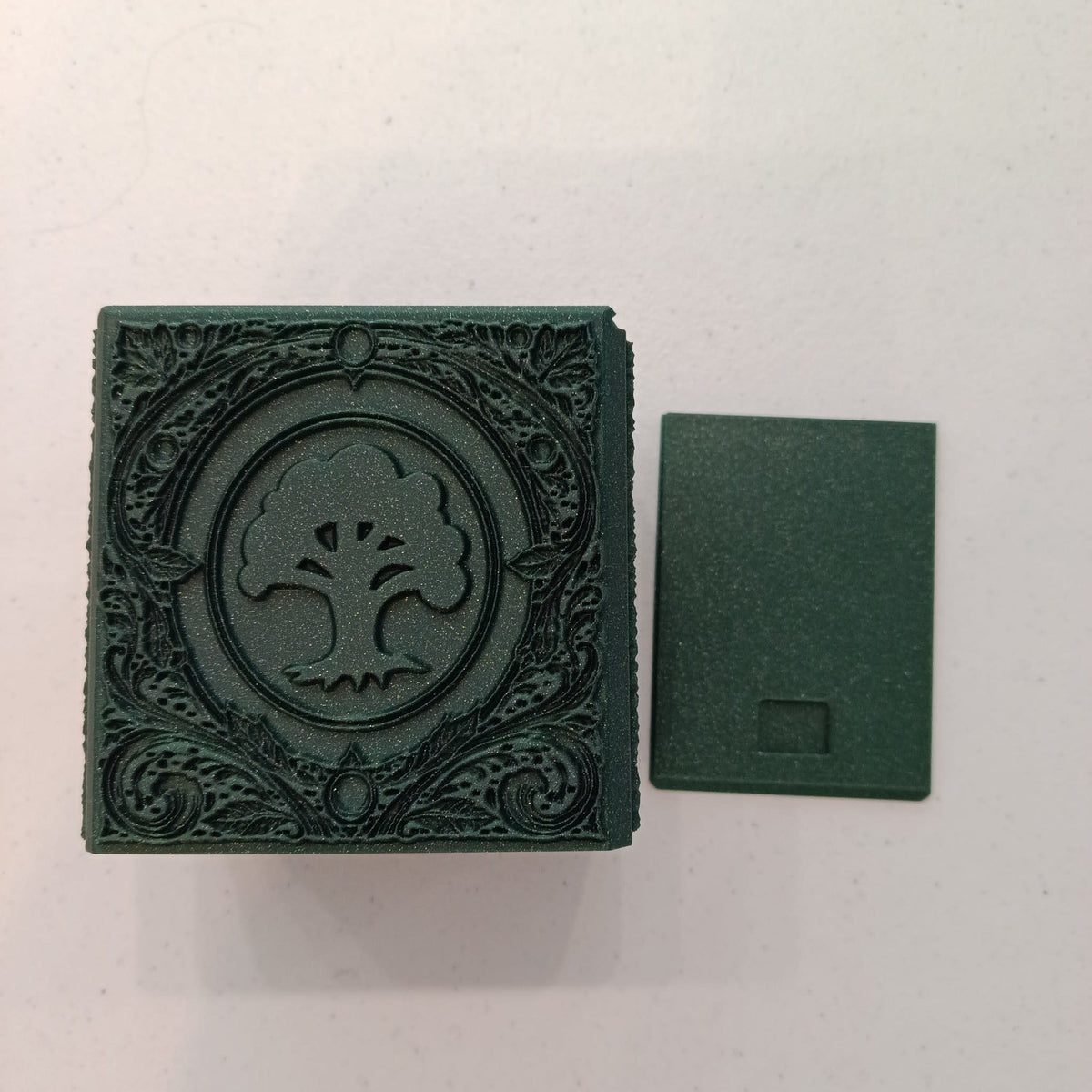 Magic: The Gathering MTG 3D Printed Accessories Forest Mana Symbol Deck Box - view 2