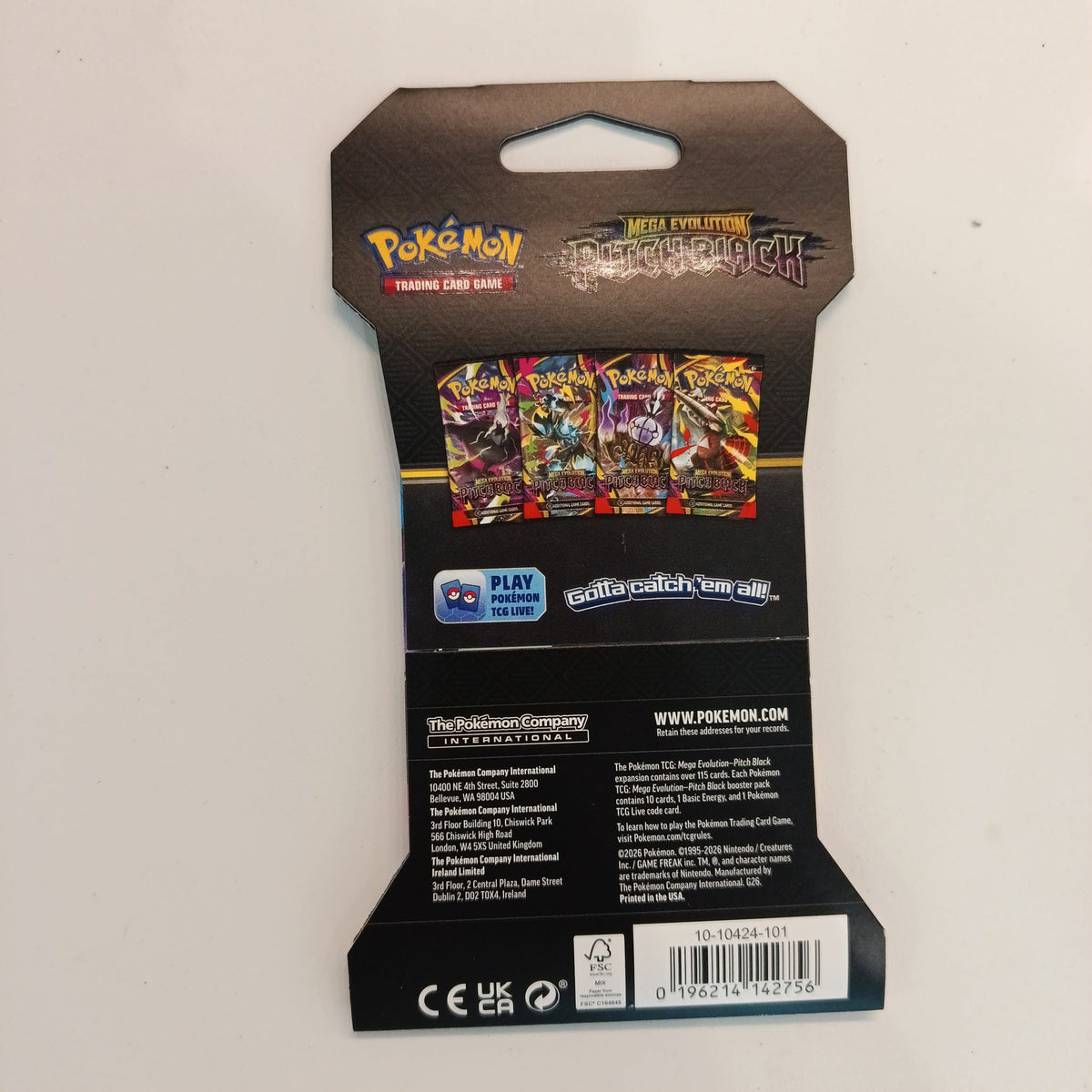 Pokemon Mega Evolution Pitch Black Banette ex Booster Pack 2025 (English) - view 2
