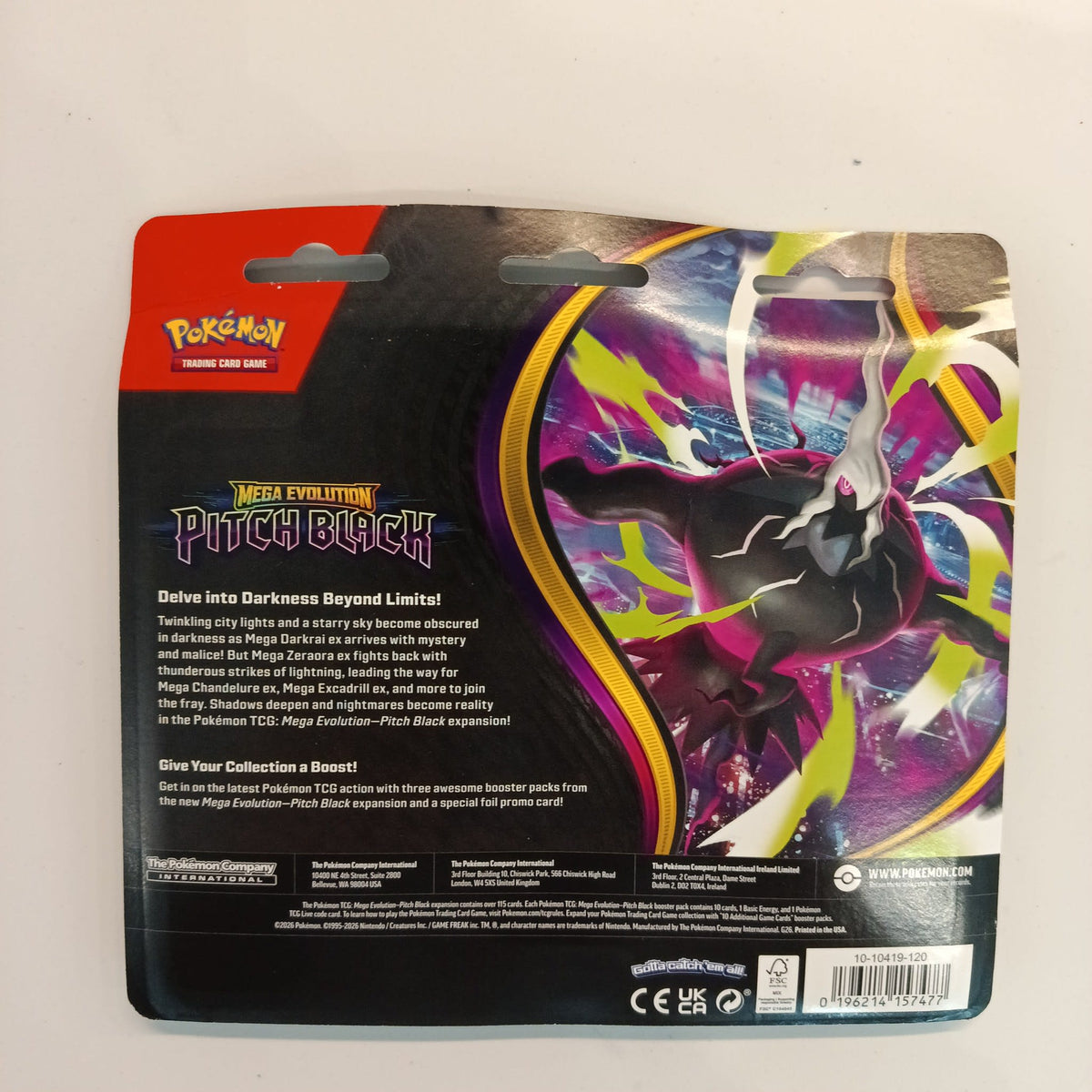 Pokemon Mega Evolution Pitch Black Mega Darkrai ex Blister 2026 (English) - view 2