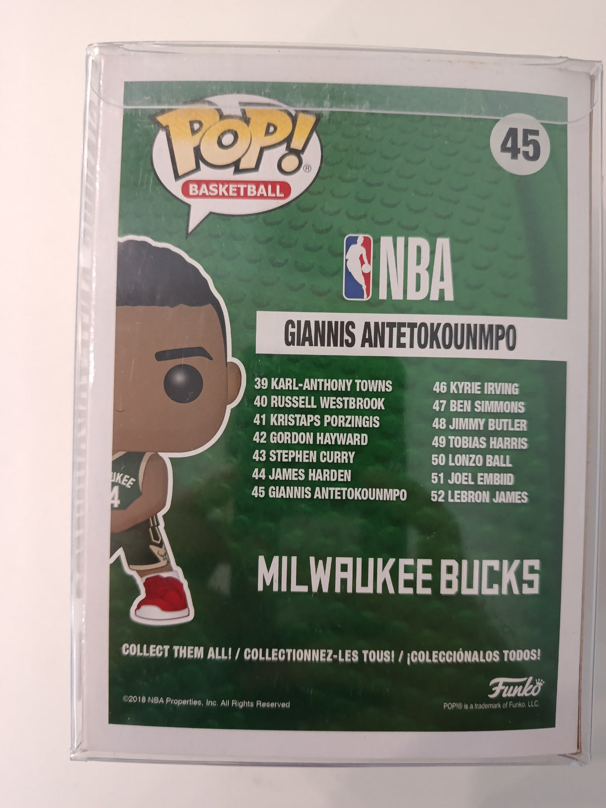Funko Pop Pop! Basketball Giannis Antetokounmpo #45 - view 2