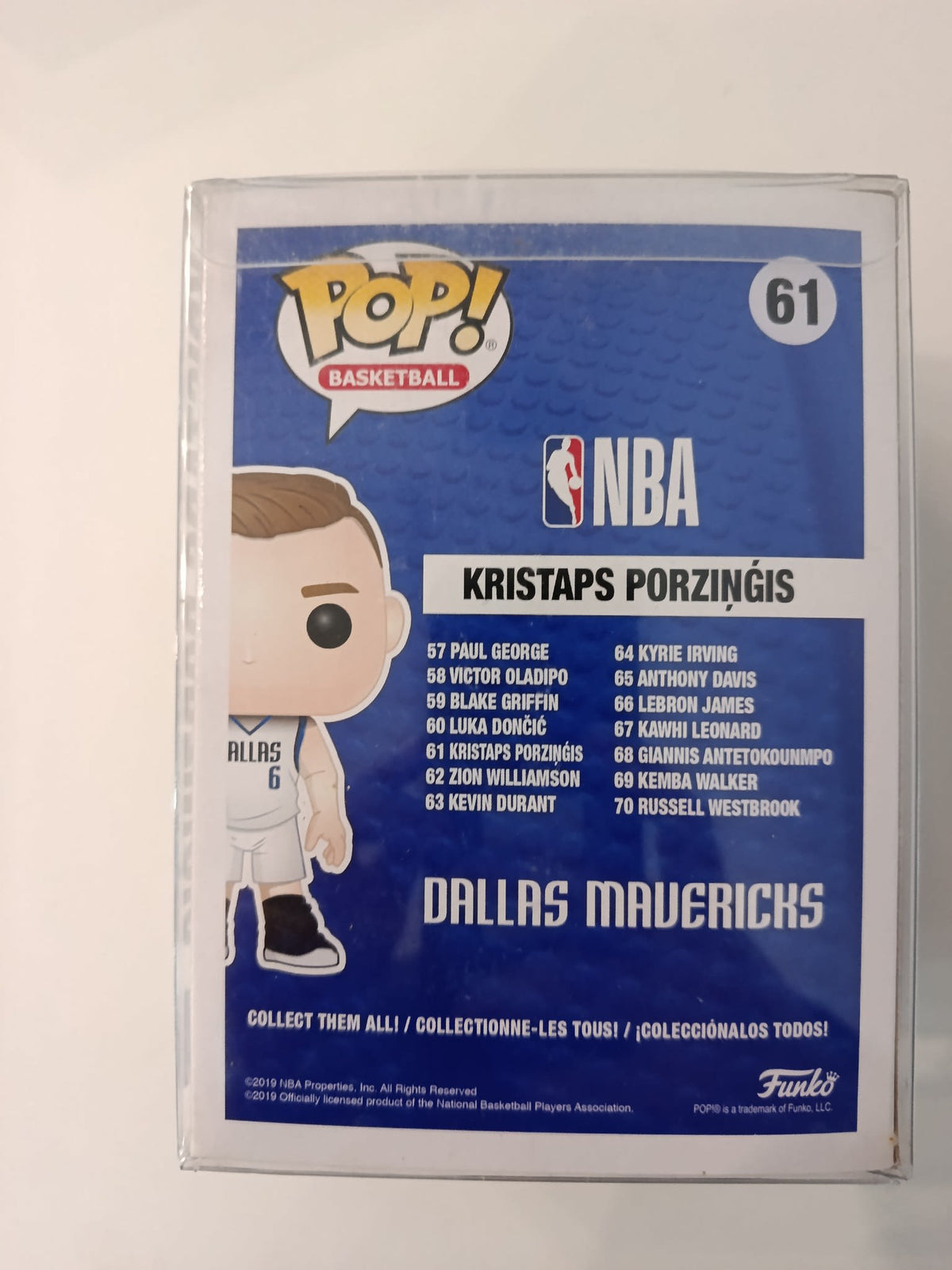 Funko Pop Pop! Basketball Kristaps Porzingis #61 - view 2