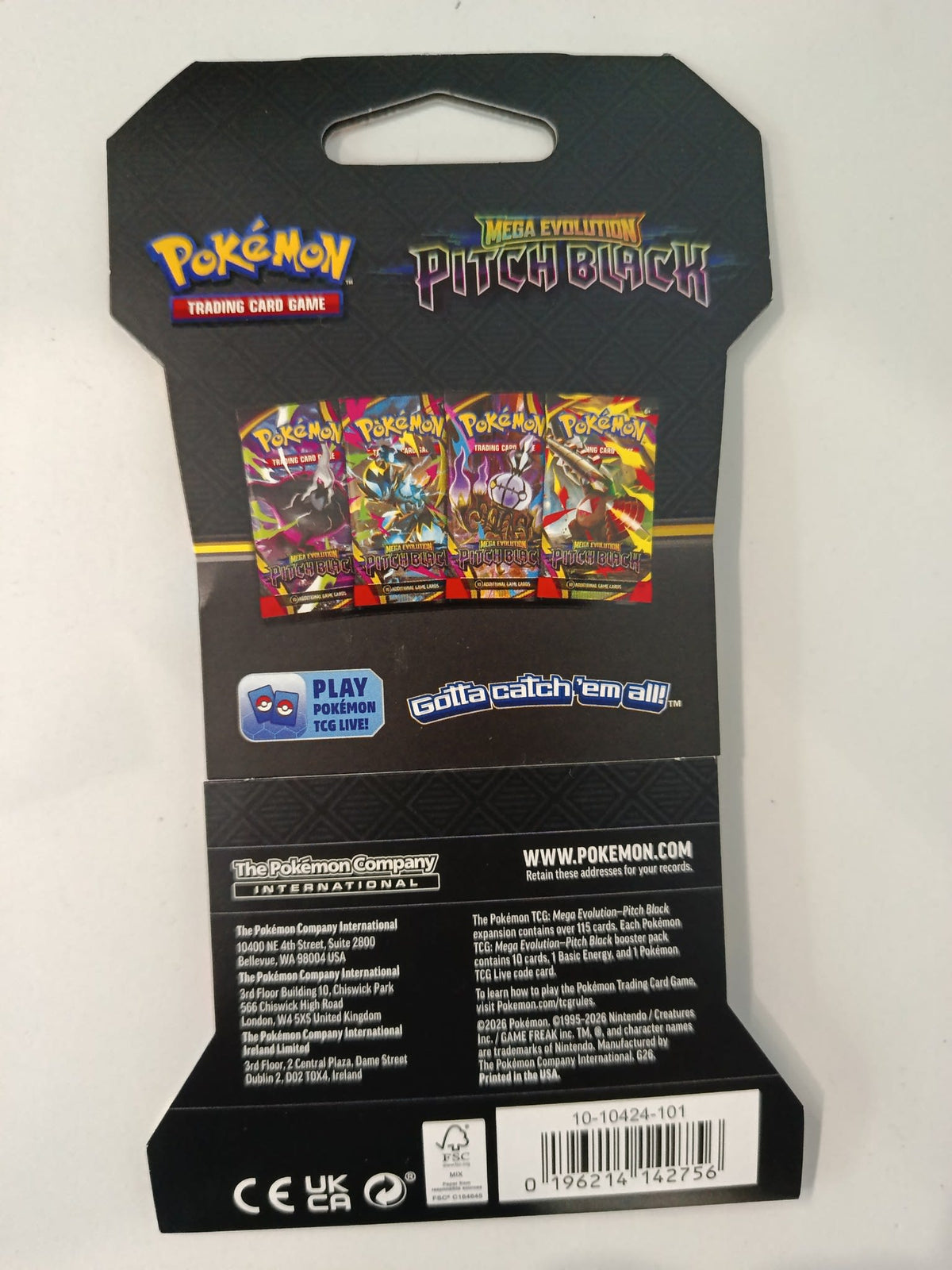 Pokemon Mega Evolution Pitch Black Mega Banette Booster Pack 2025 (English) - view 2