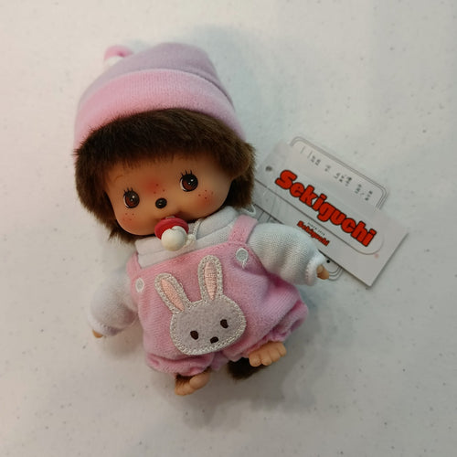 Sekiguchi Monchhichi Monchhichi Baby Monchhichi Baby Girl – Pink Bunny Romper