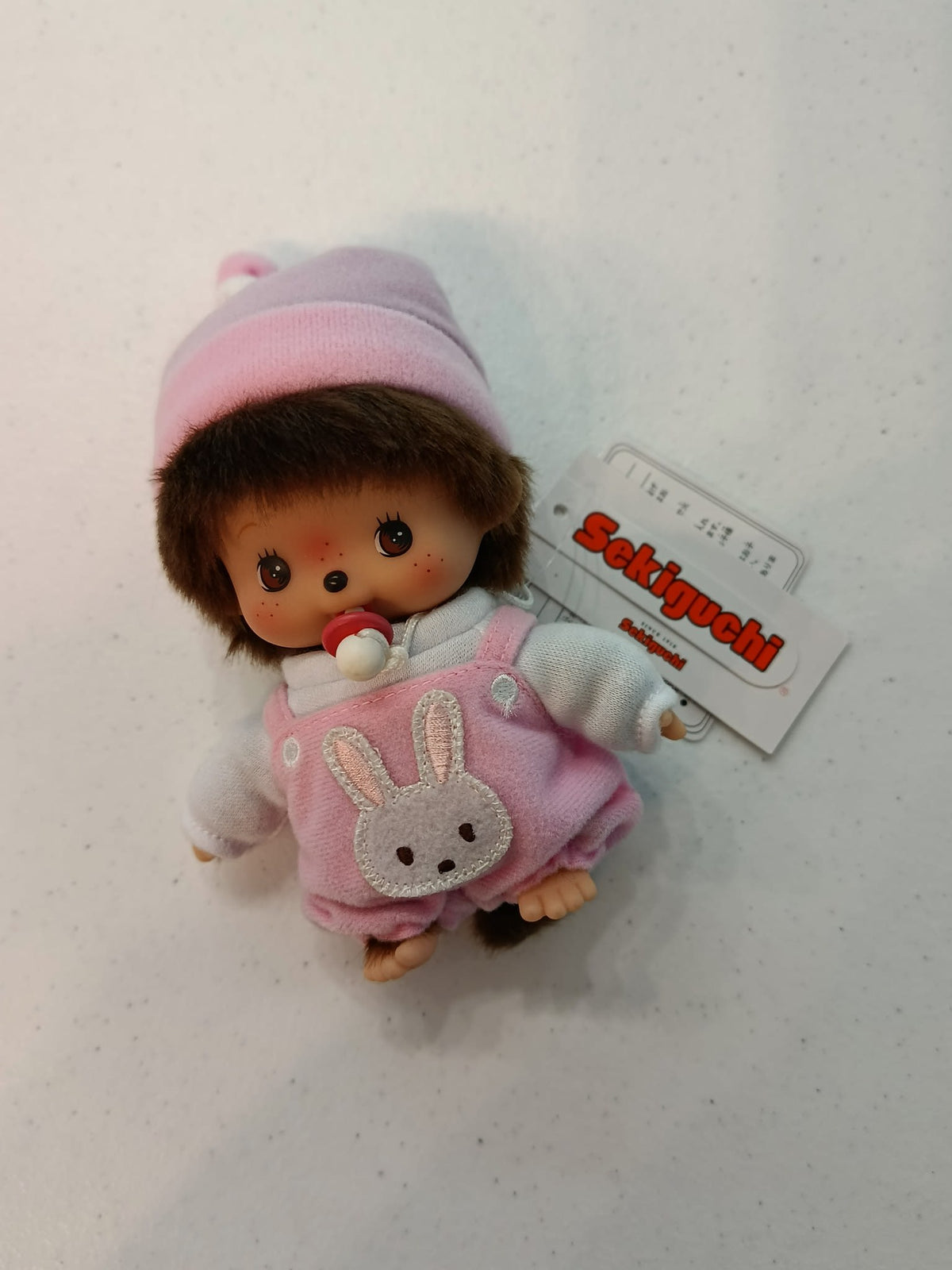 Sekiguchi Monchhichi Monchhichi Baby Monchhichi Baby Girl – Pink Bunny Romper