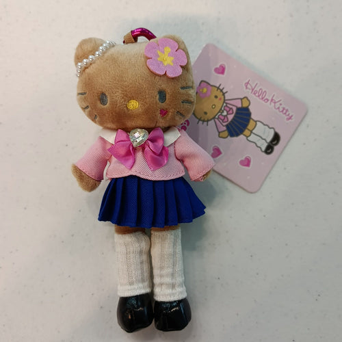 Sanrio Hello Kitty School Uniform Plush Keychain Hello Kitty
