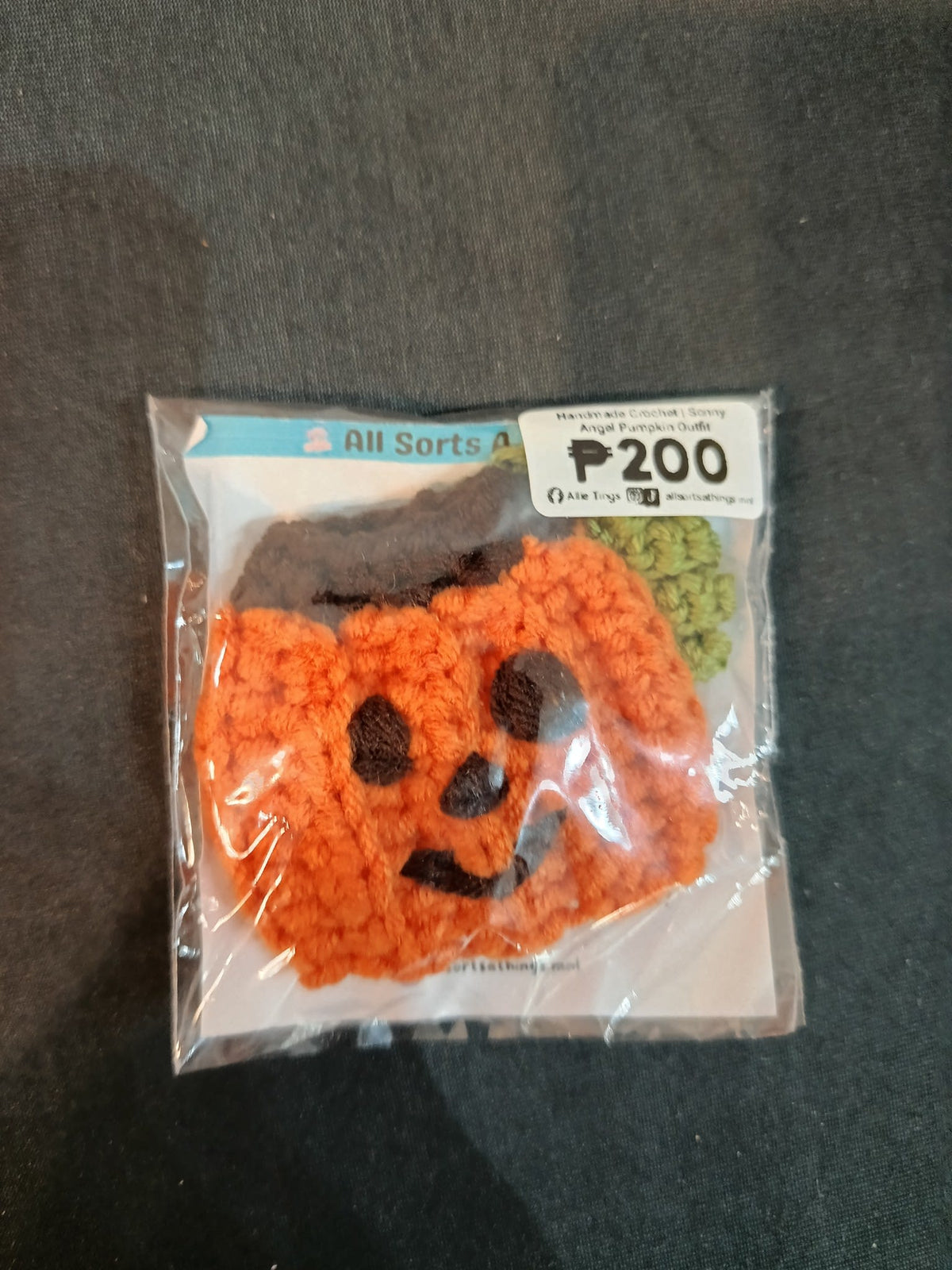 All Sorts A Things Handmade Crochet Sonny Angel Pumpkin Outfit