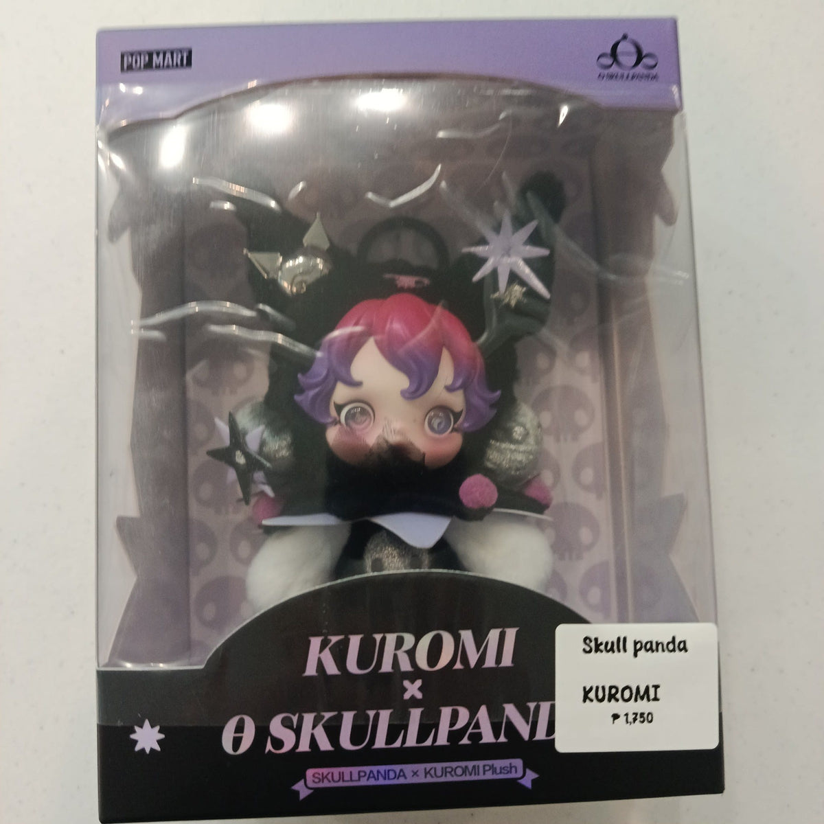 2025 Pop Mart SKULLPANDA × Kuromi Kuromi (SKULLPANDA × Kuromi Plush)