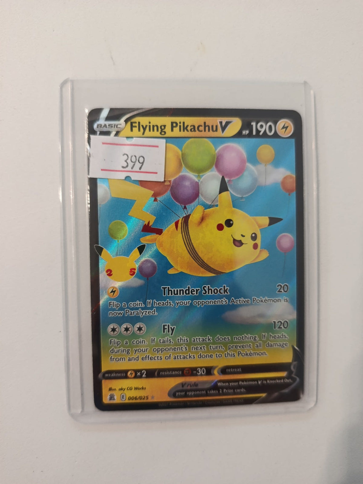 Pokemon Flying Pikachu V Celebrations (025/025) #006/025 2021 (English) 006/025