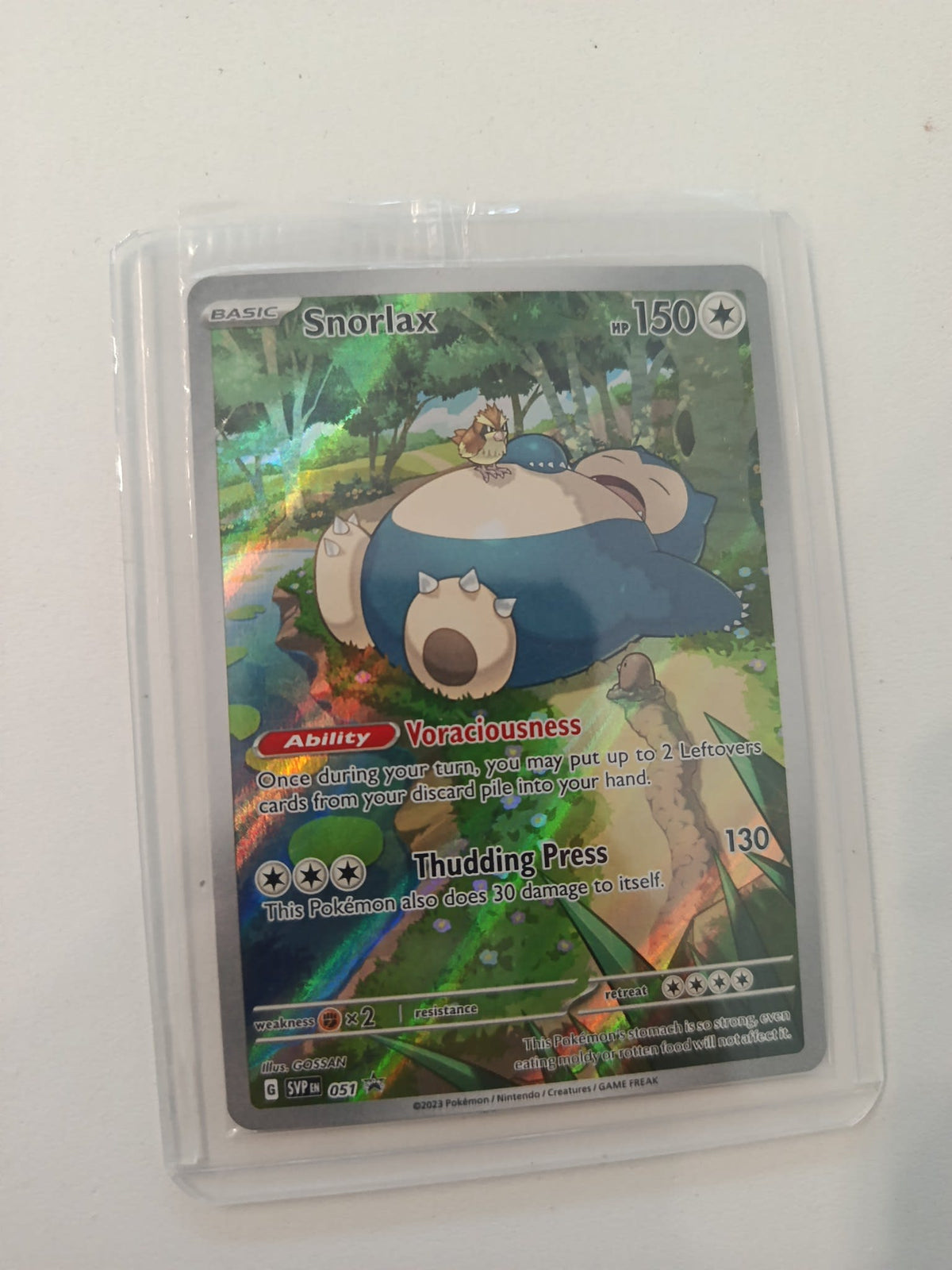 Pokemon Snorlax SVP EN (Scarlet & Violet Black Star Promos) #051 2023 (English)