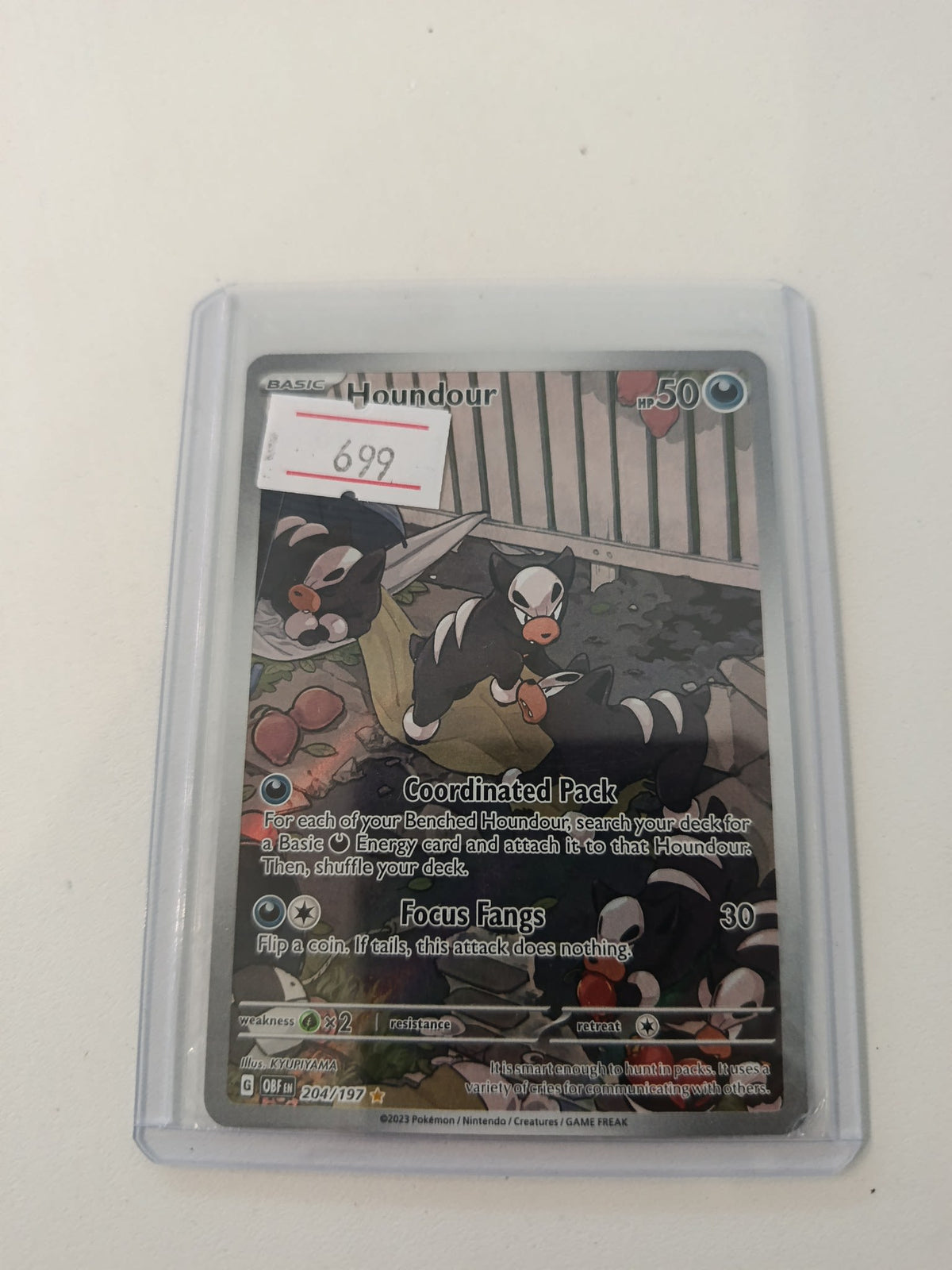 Pokemon Houndour Obsidian Flames (OBF) #204/197 2023 (English) 204/197