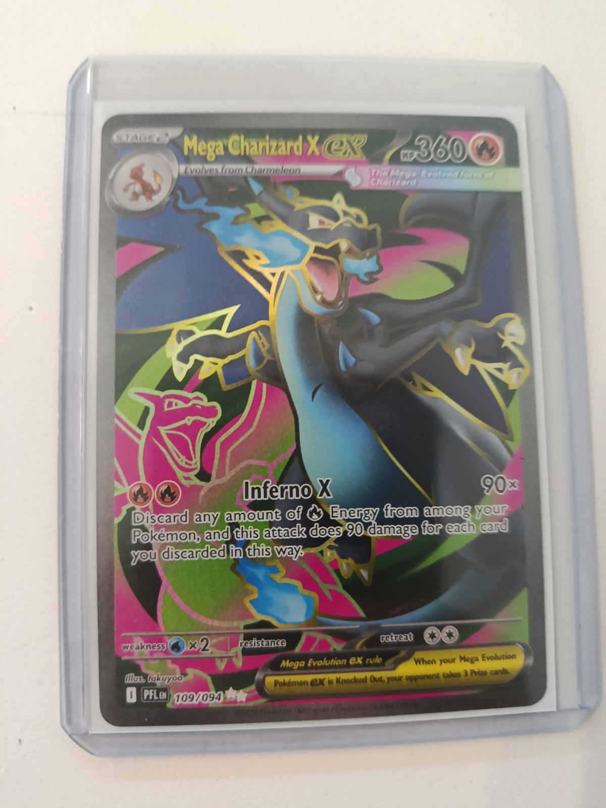 Pokemon Mega Charizard X ex PFL (Paldean Fates) #109/094 2024 (English)