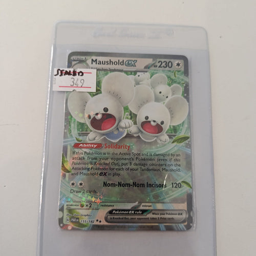 Pokemon Maushold ex Paradox Rift (PAR) #155/182 2023 (English) 155/182