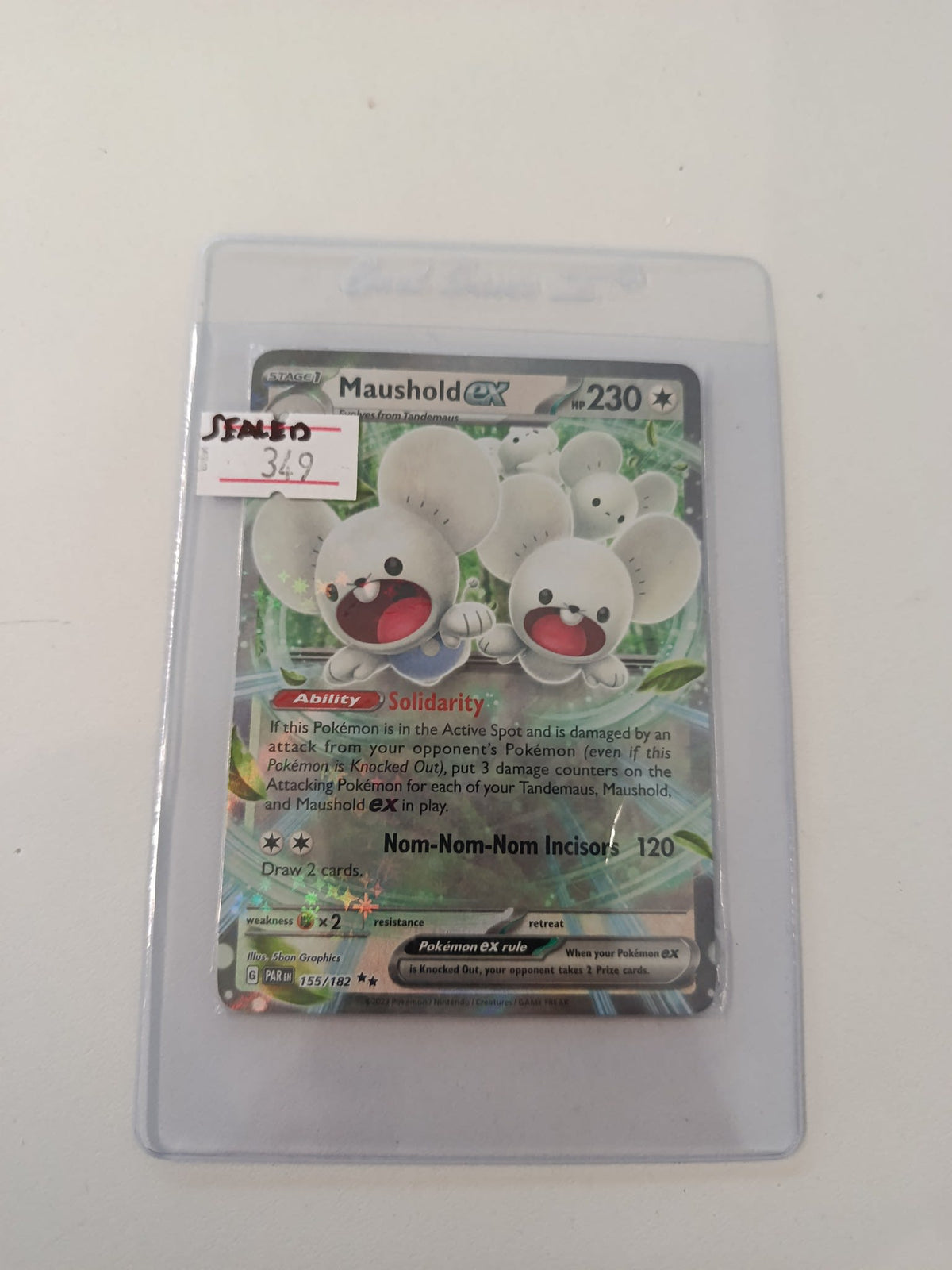 Pokemon Maushold ex Paradox Rift (PAR) #155/182 2023 (English) 155/182