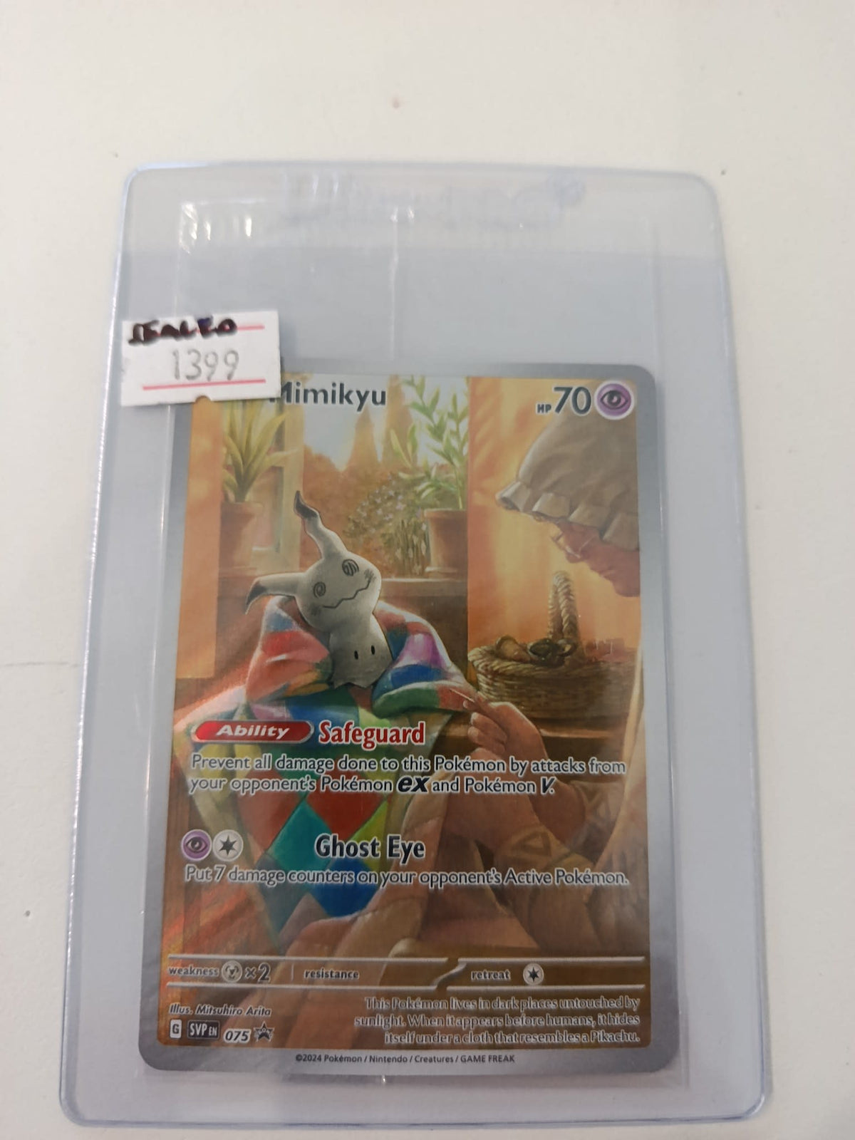 Pokemon Mimikyu SVP EN #075 2024 (English)
