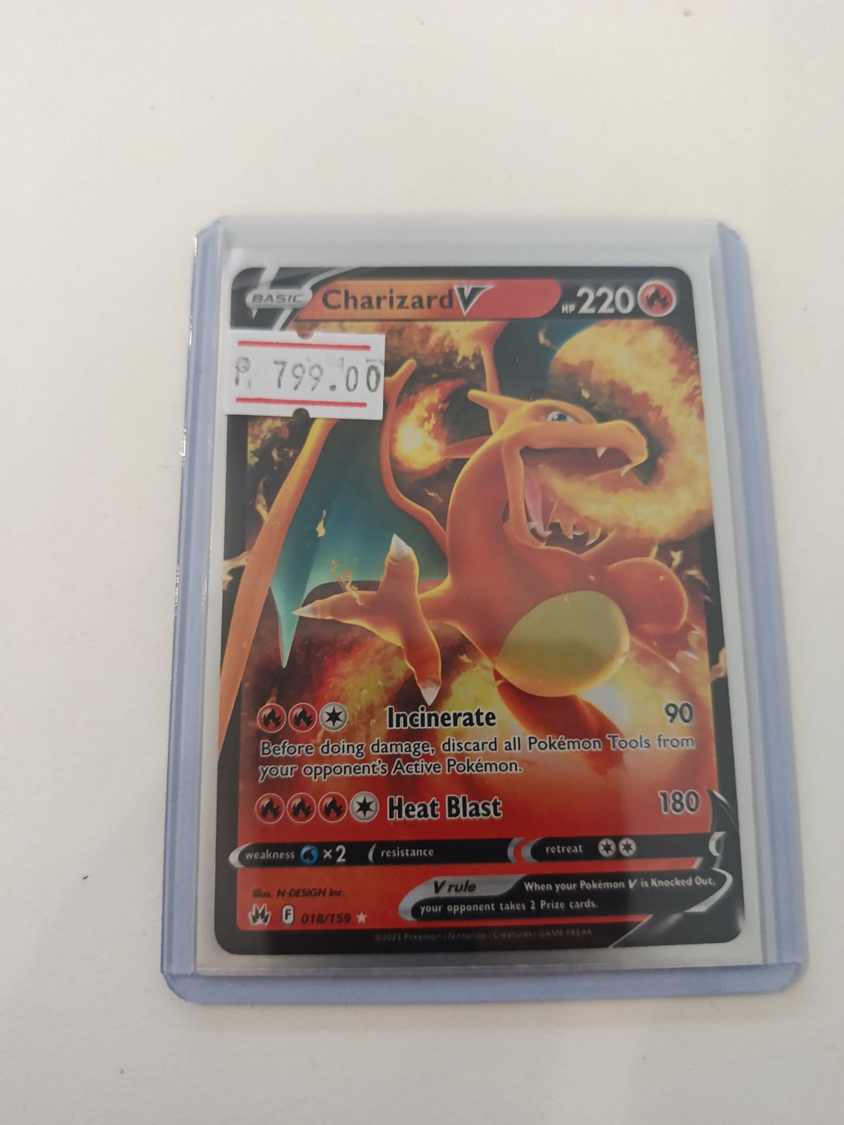 Pokemon Charizard V Crown Zenith (CRZ / SWSH12.5) #018/159 2021 (English) 018/159