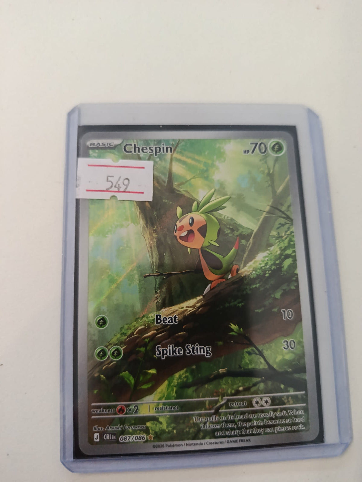 Pokemon Chespin CRI #087/086 2026 (English) 087/086